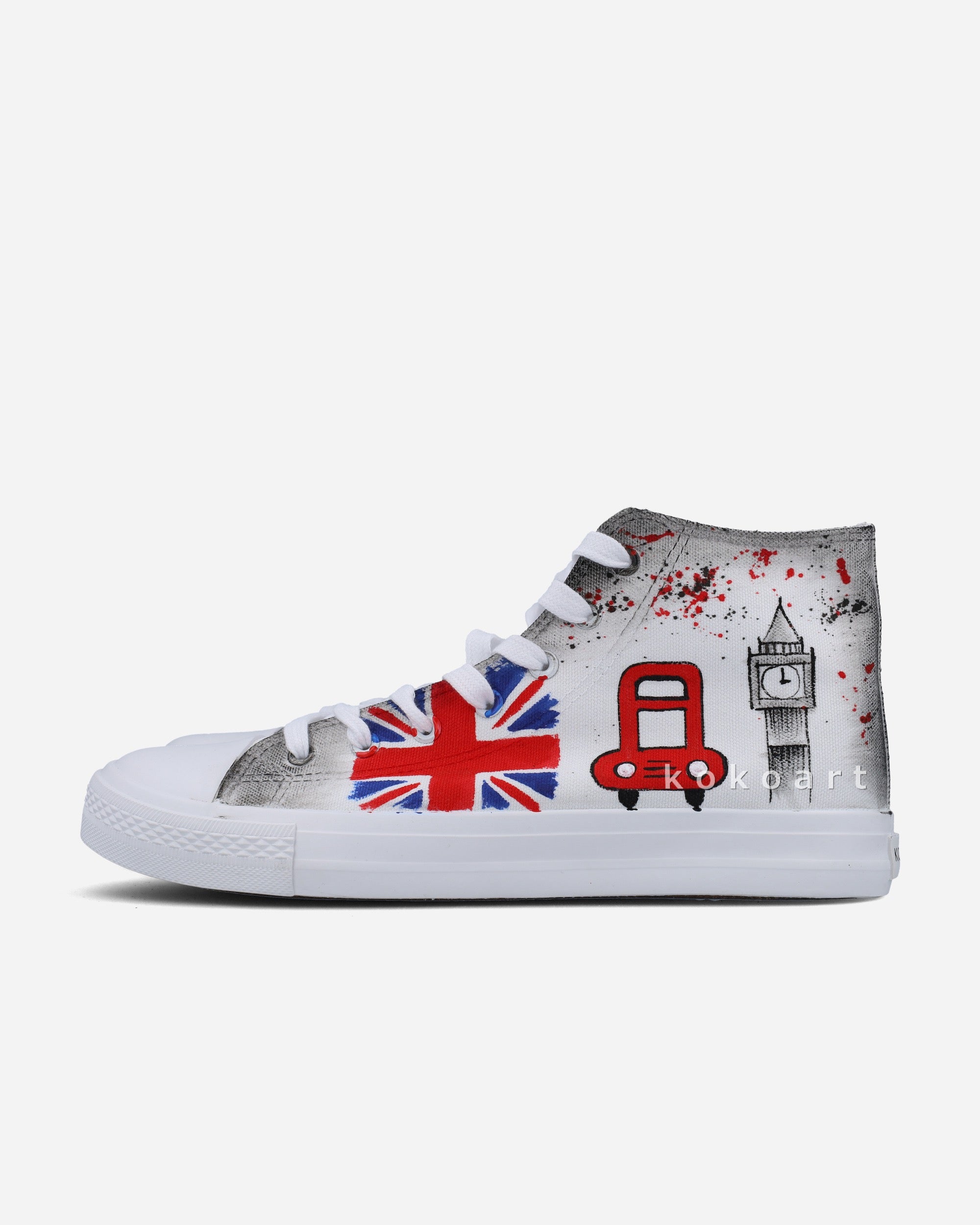 London Doodles Hand Painted Shoes