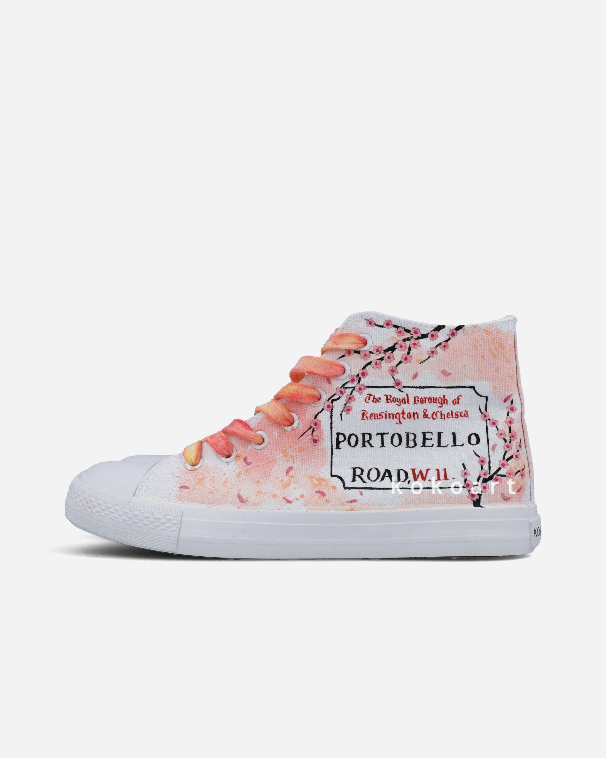 Portobello Sign Hand Painted Shoes