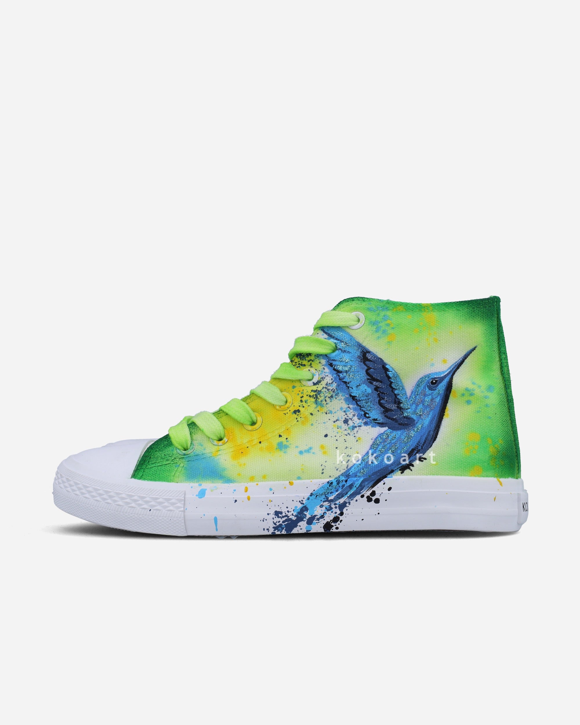 Exotic Birds Hand Painted Shoes