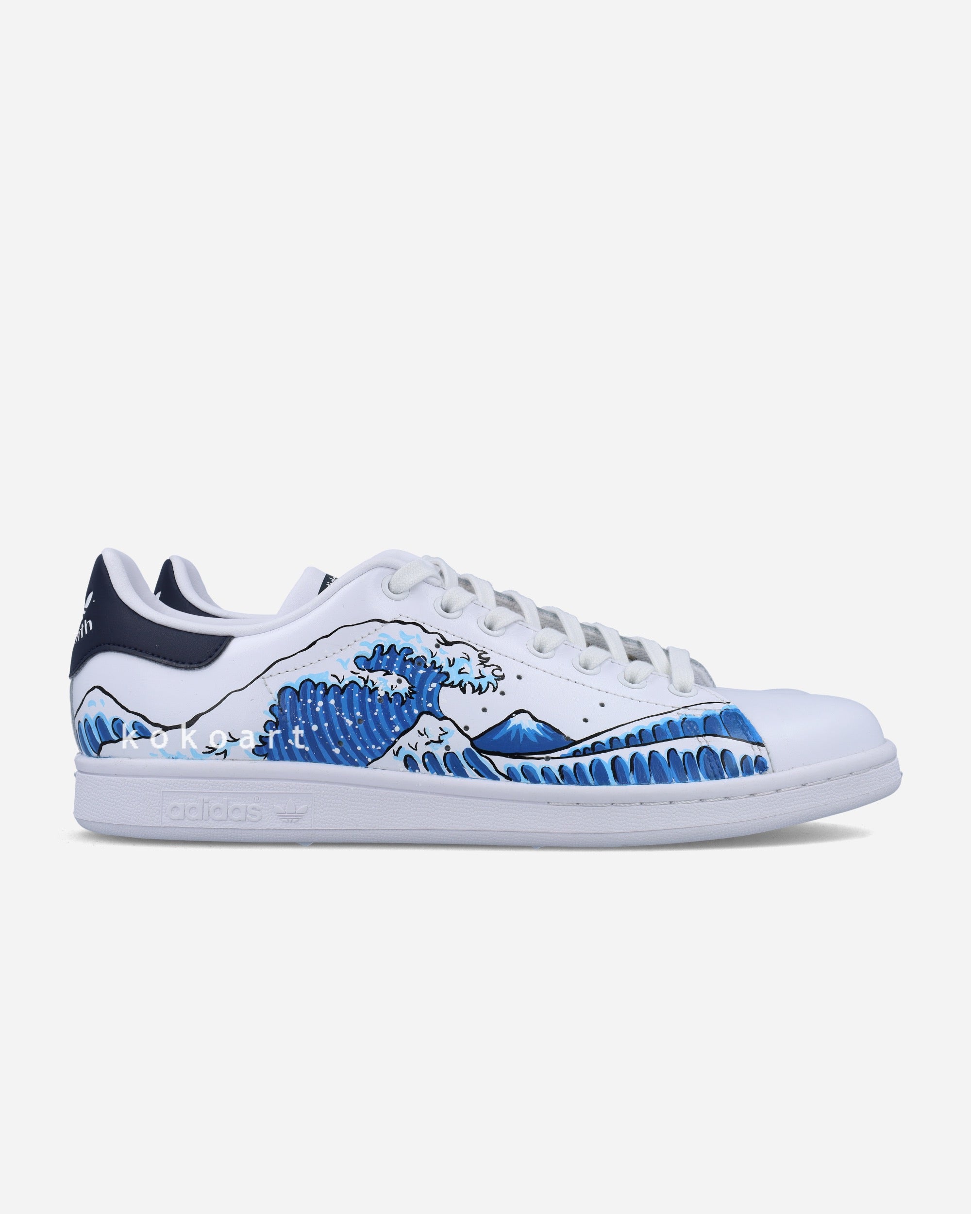 Stan Smith Hand Painted Great Wave