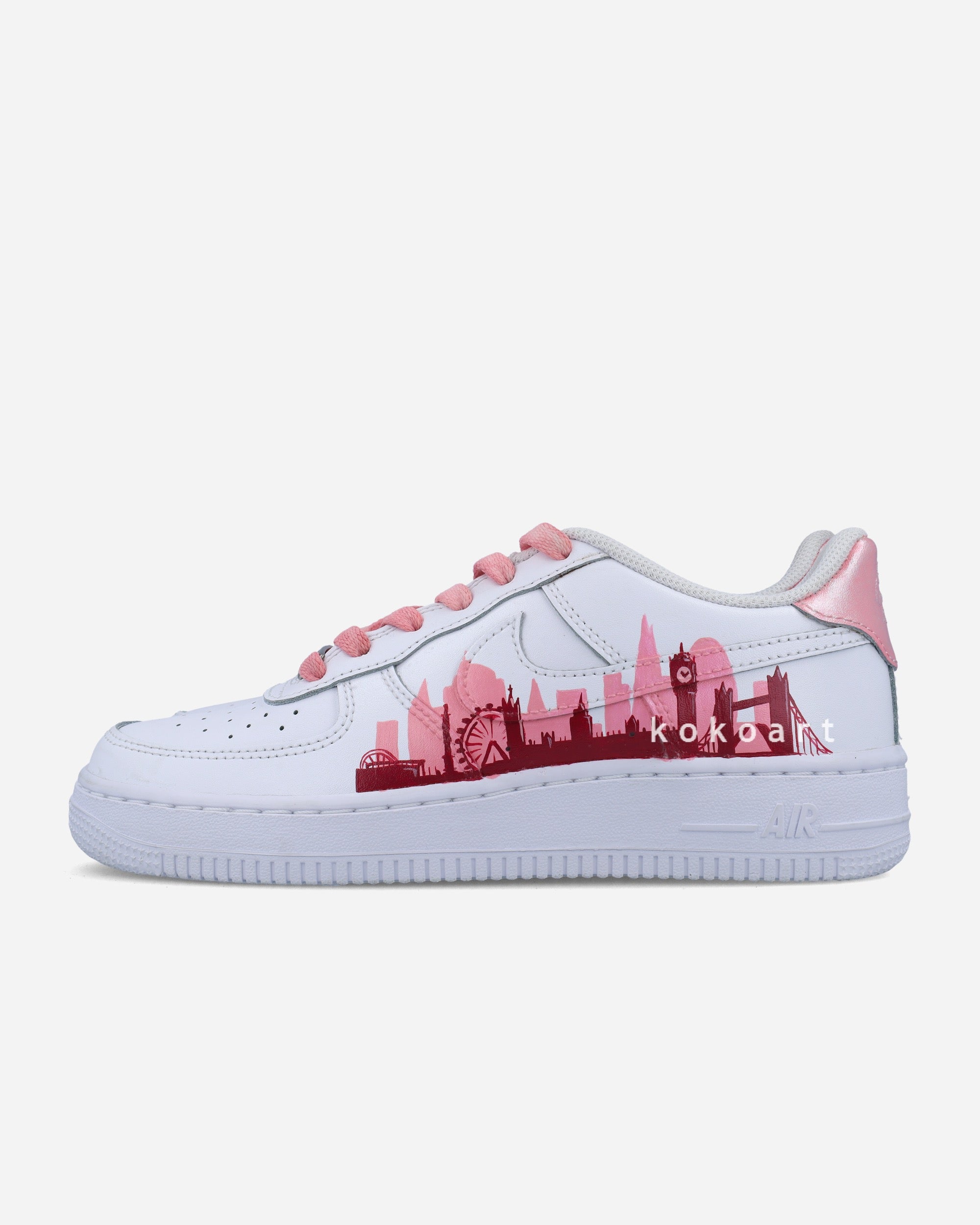 AF1 Pink London Skyline Silhouette