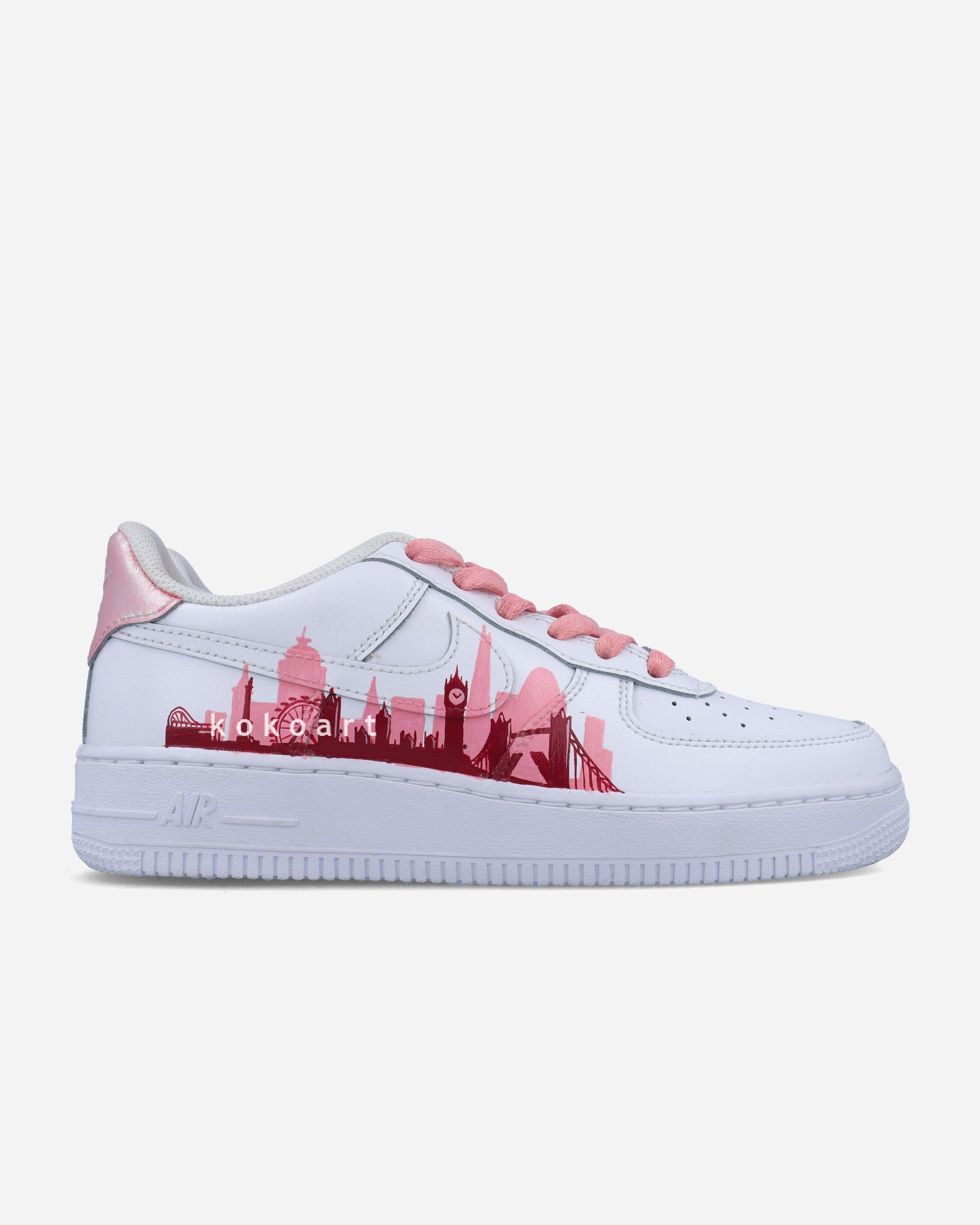 AF1 Pink London Skyline Silhouette