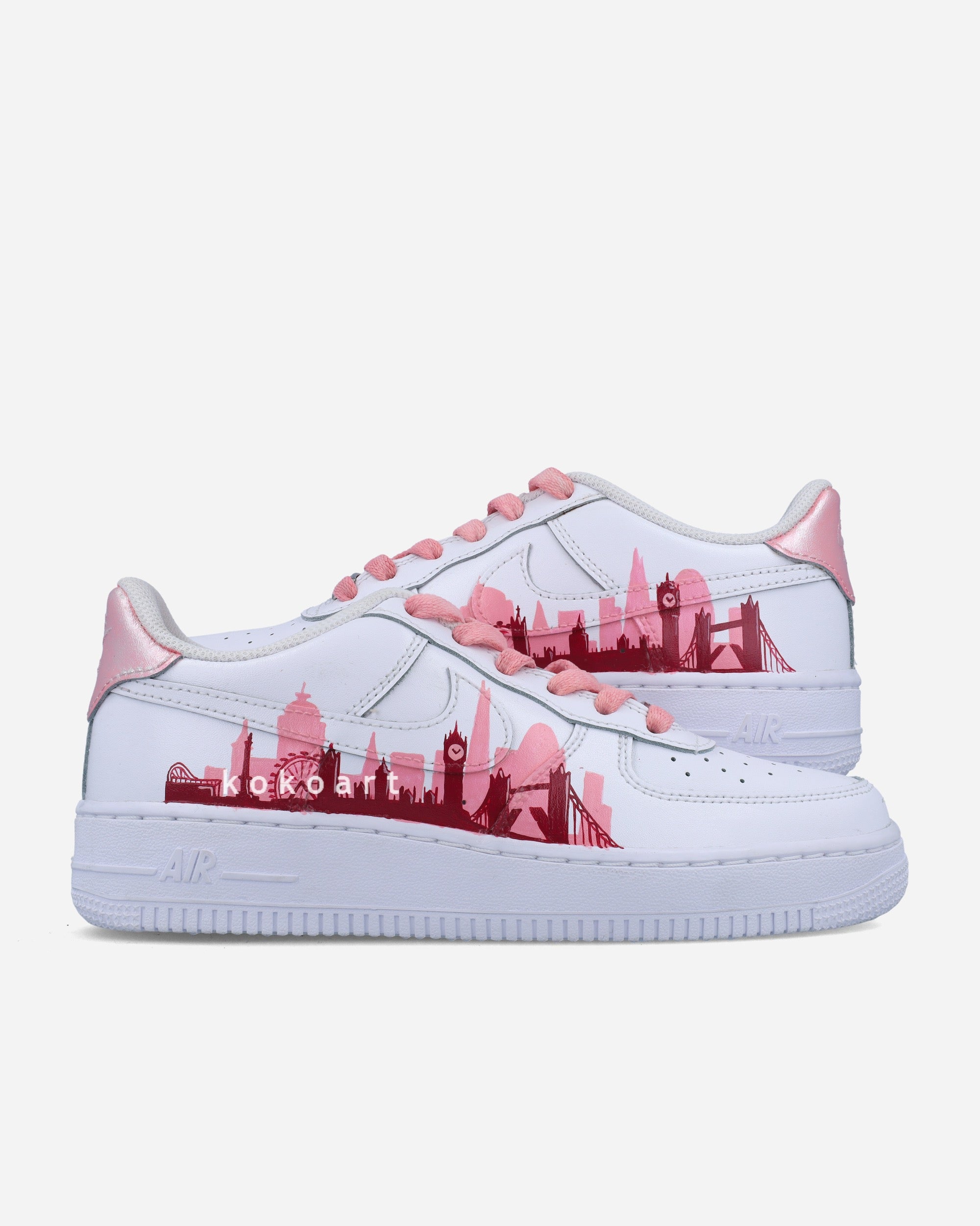 AF1 Pink London Skyline Silhouette