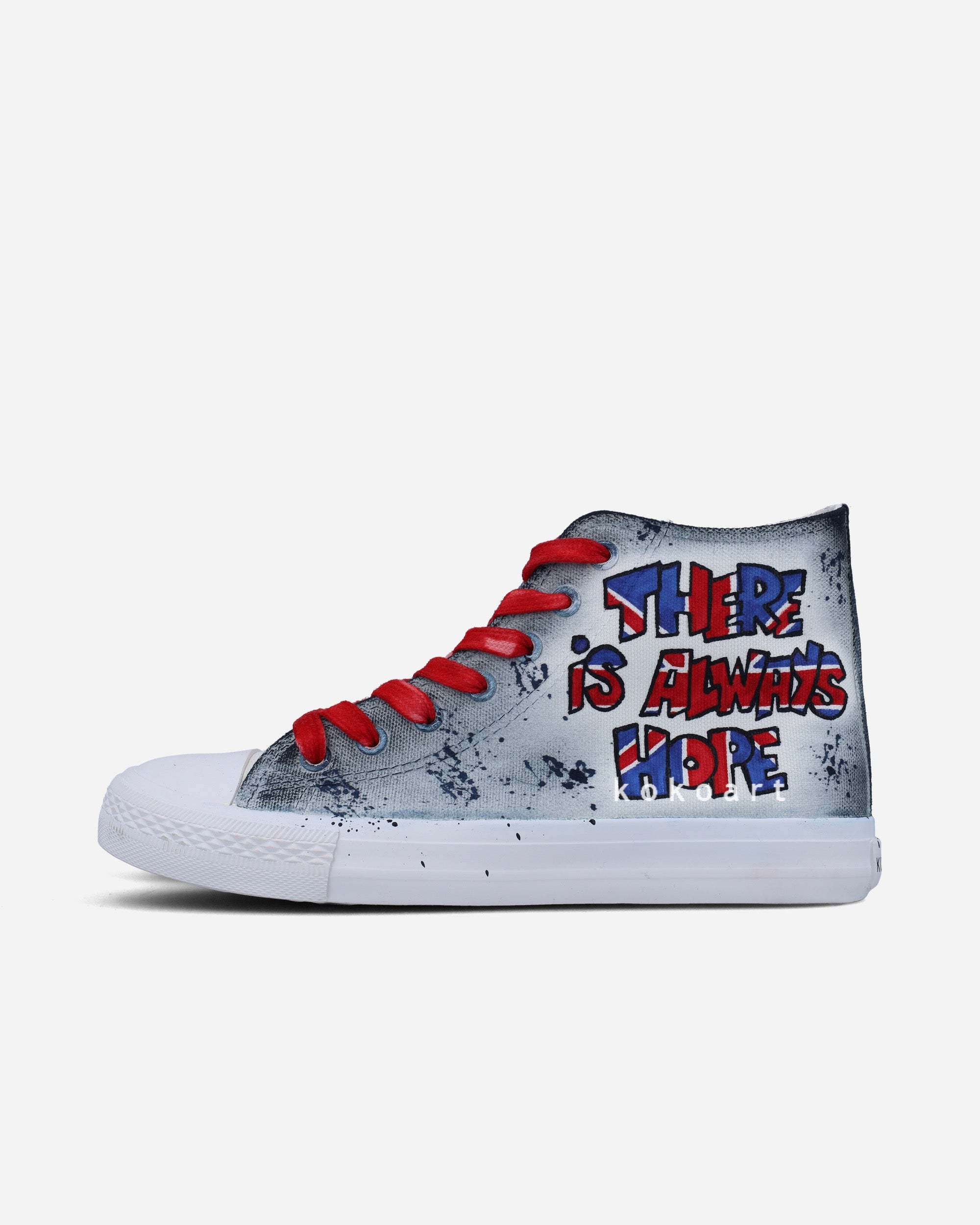 Graffiti Union Jack Hand Painted Shoes