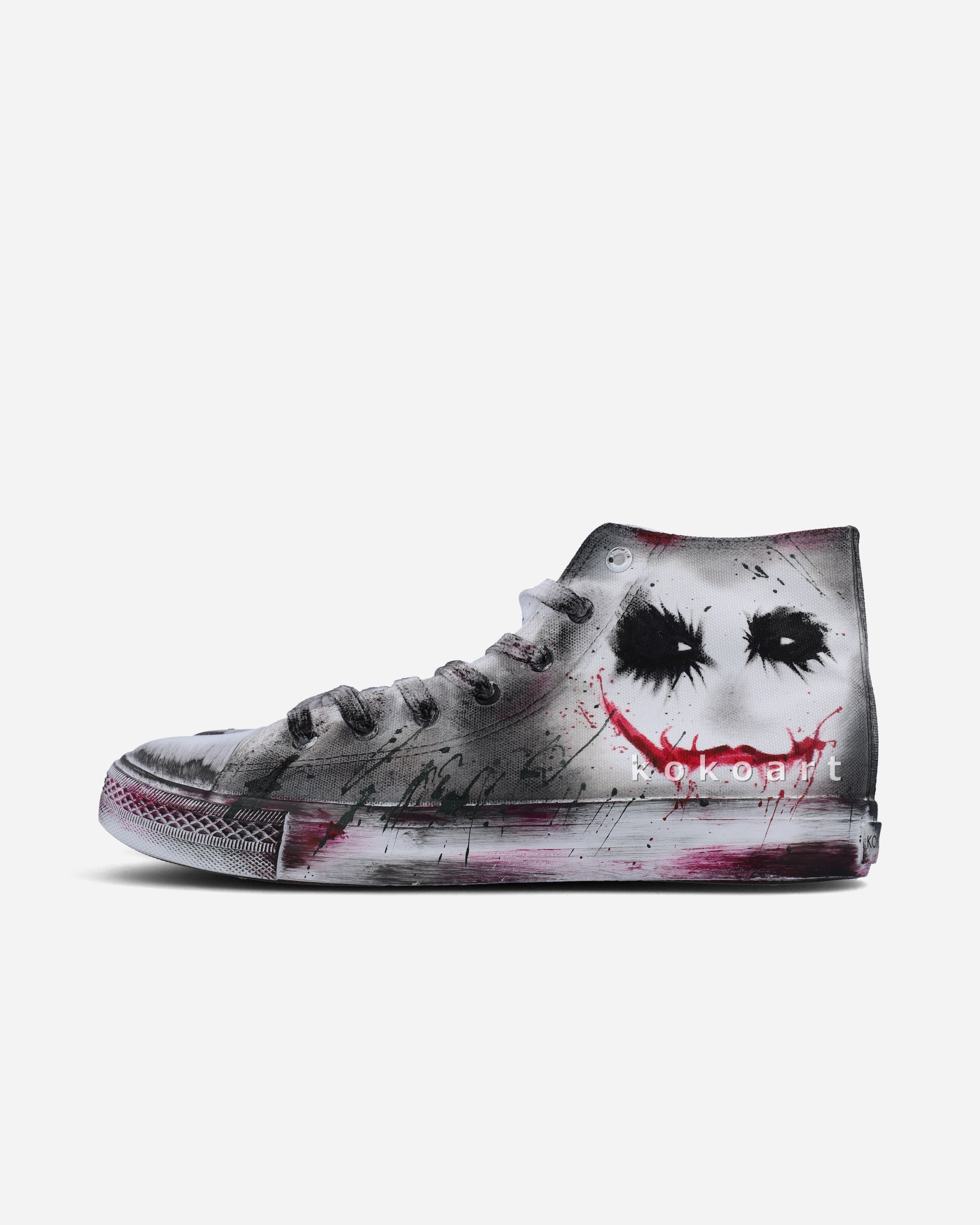Why so Serious Hand Painted Shoes