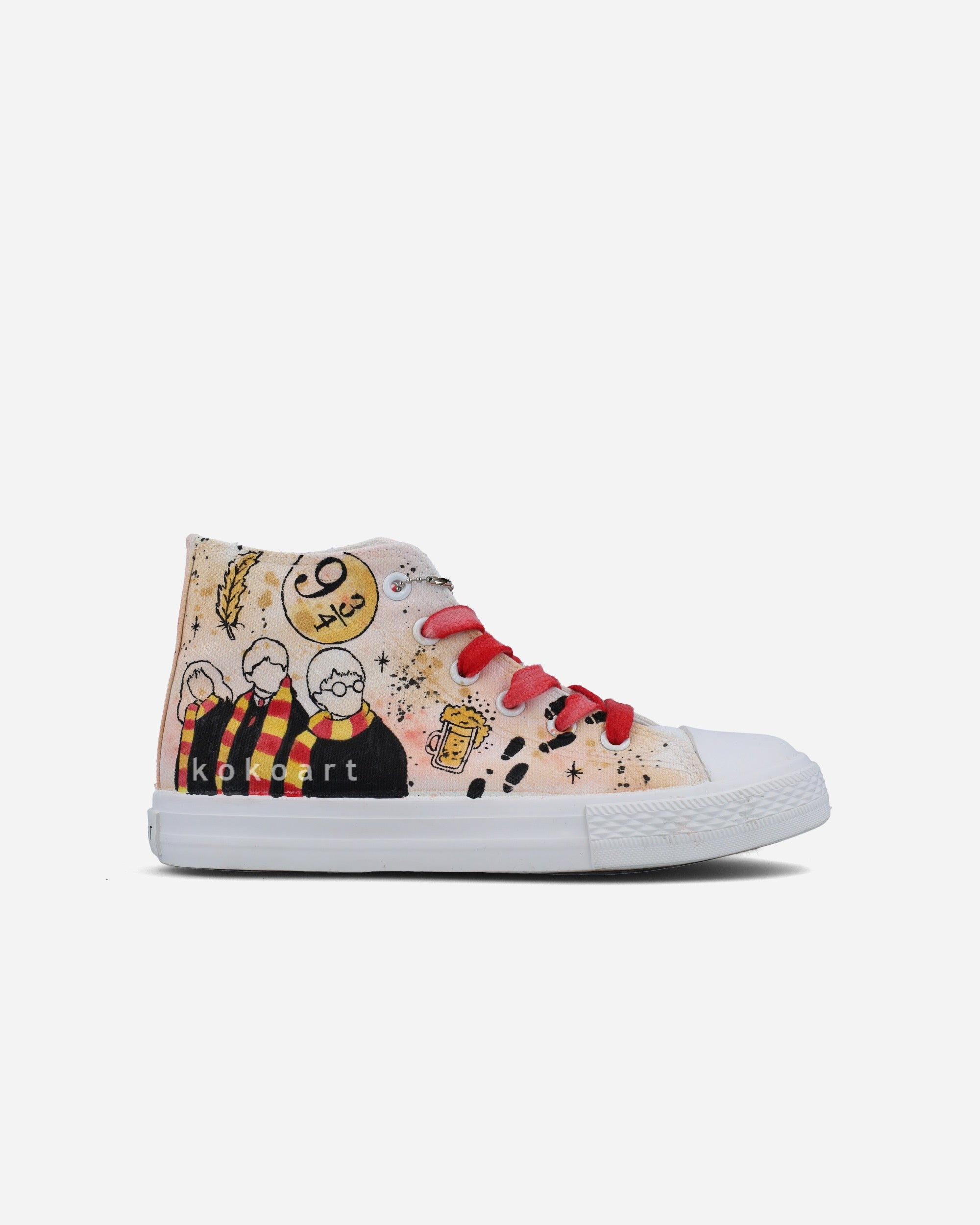 Wizards Welcome Hand Painted Shoes