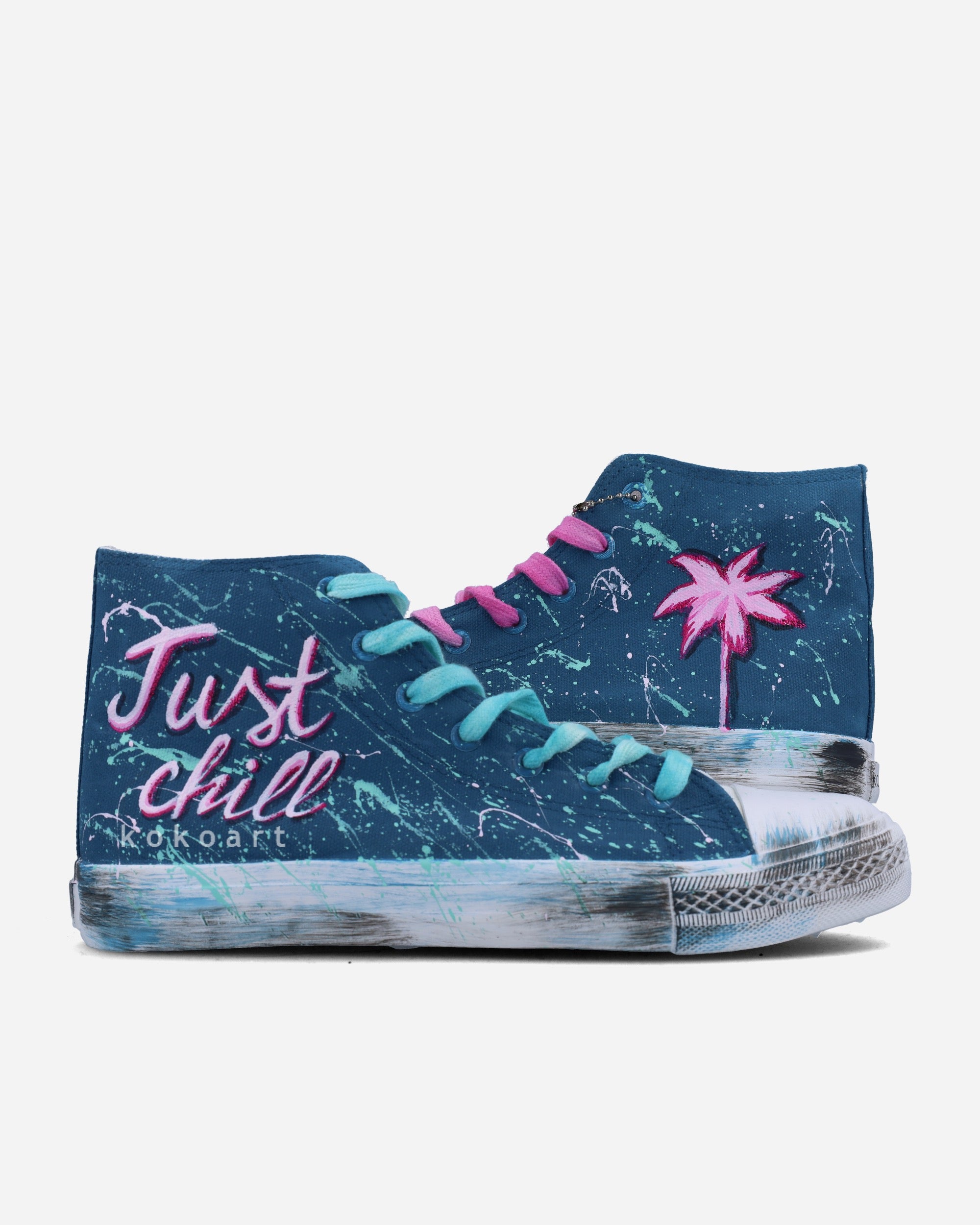 Just Chill Hand Painted Shoes