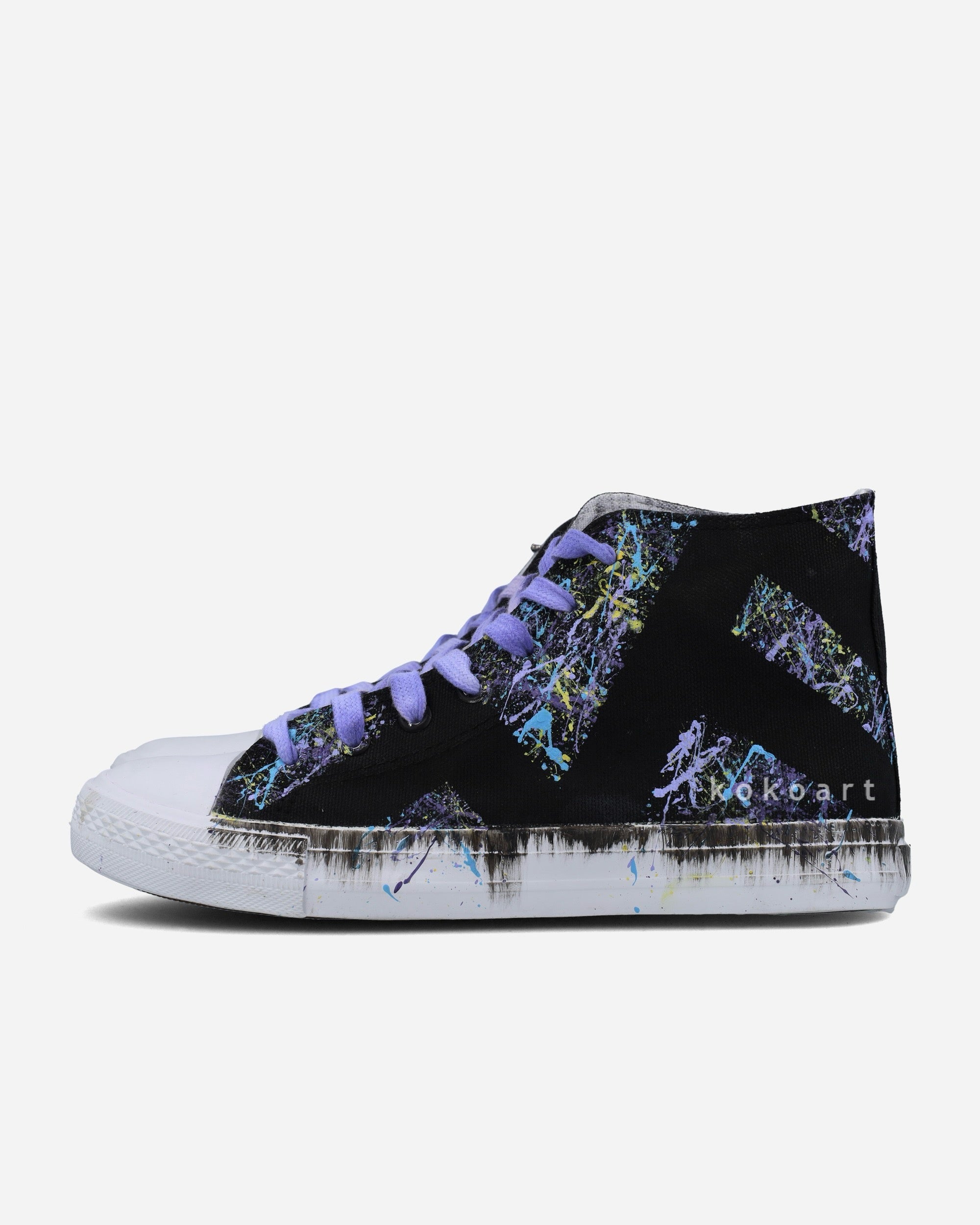 Abstract Paint Splatters Hand Painted Shoes