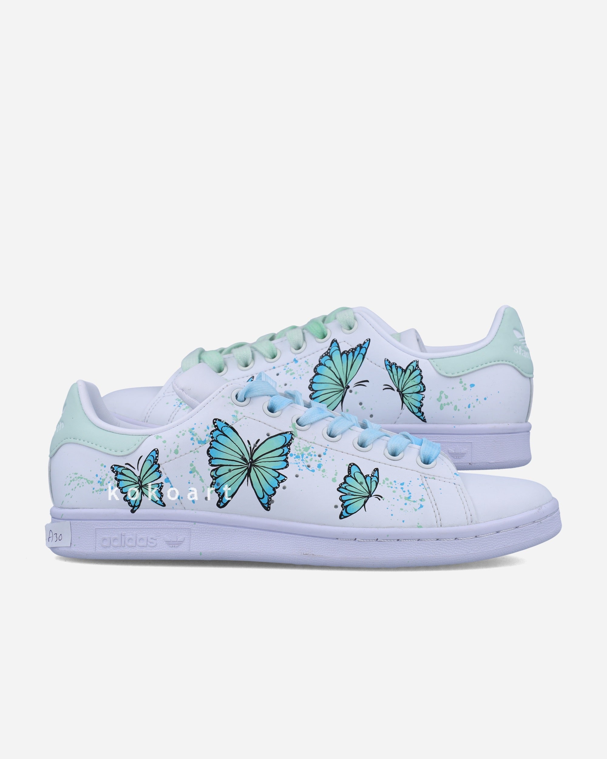 Stan Smith Hand Painted Butterflies