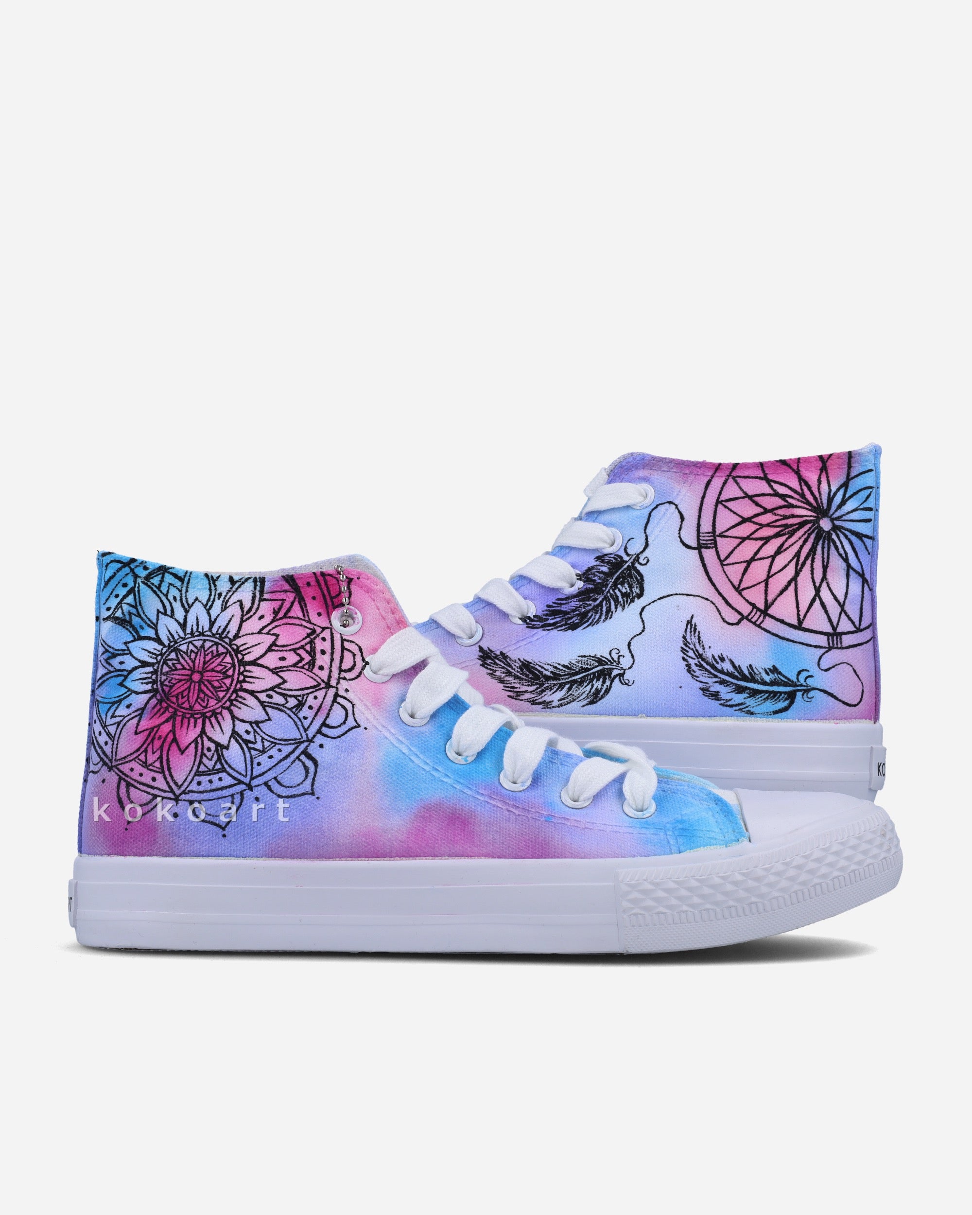 Dreamcatcher Watercolour Hand Painted Shoes