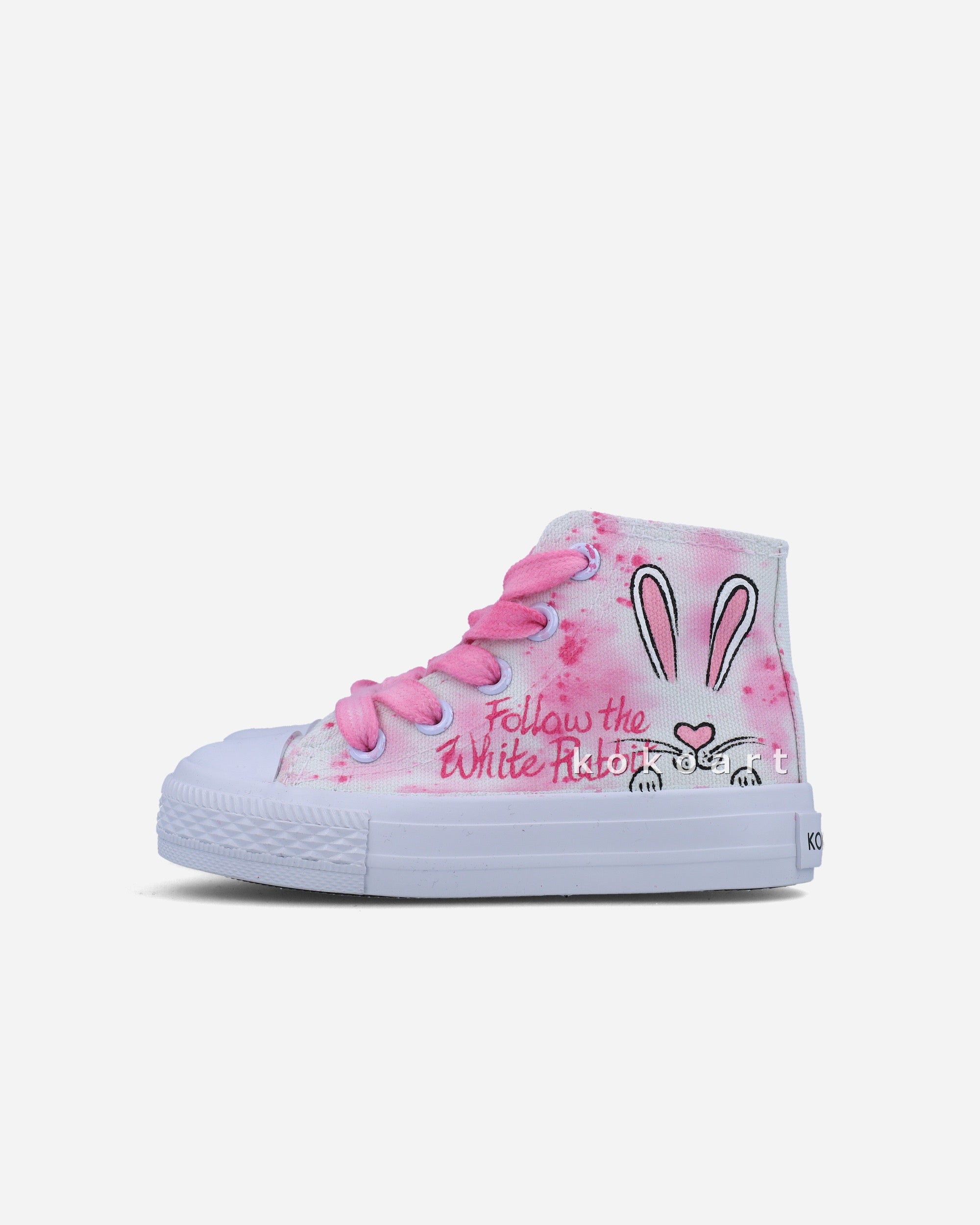 White Rabbit Hand Painted Shoes