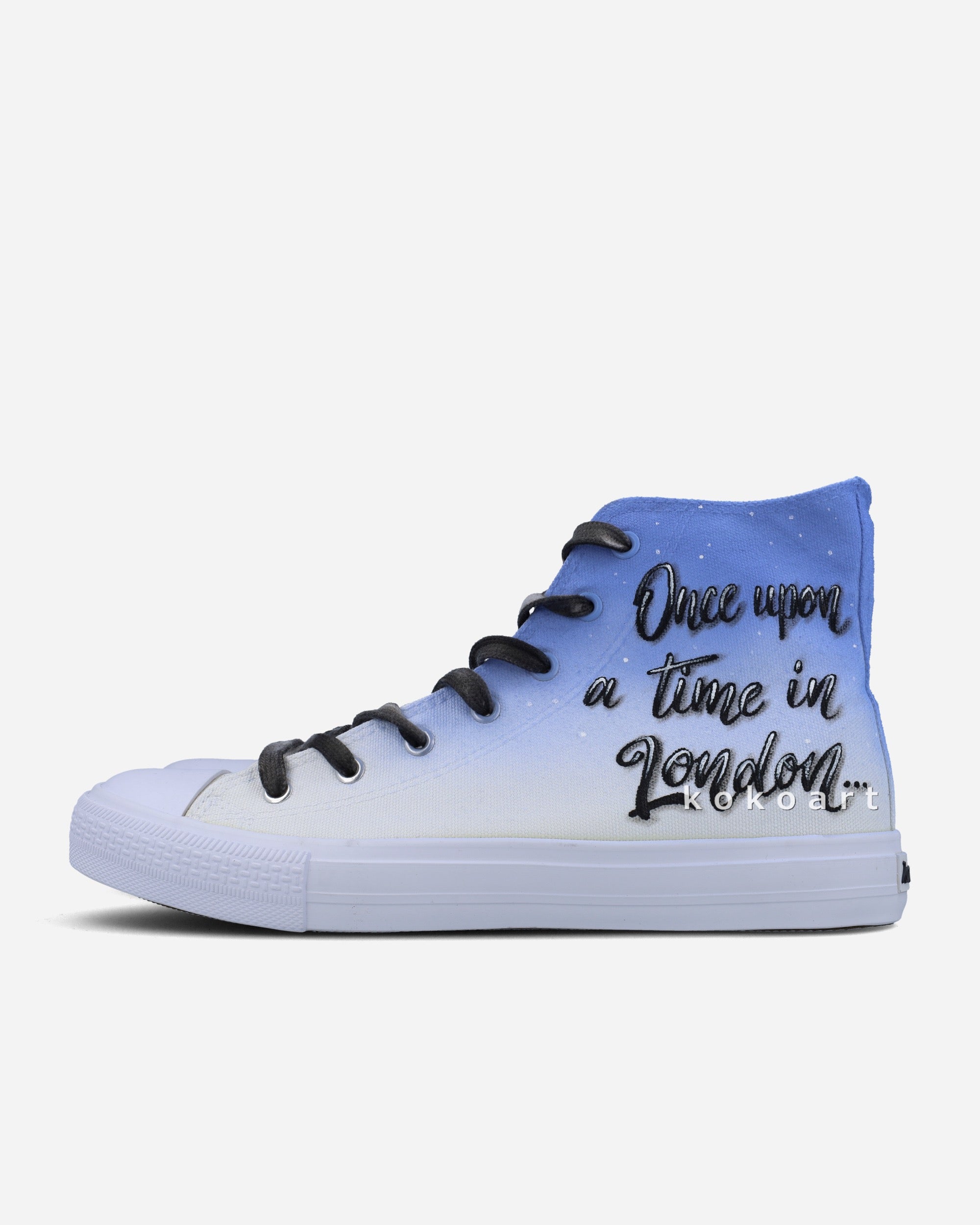 London Skyline Hand Painted Shoes