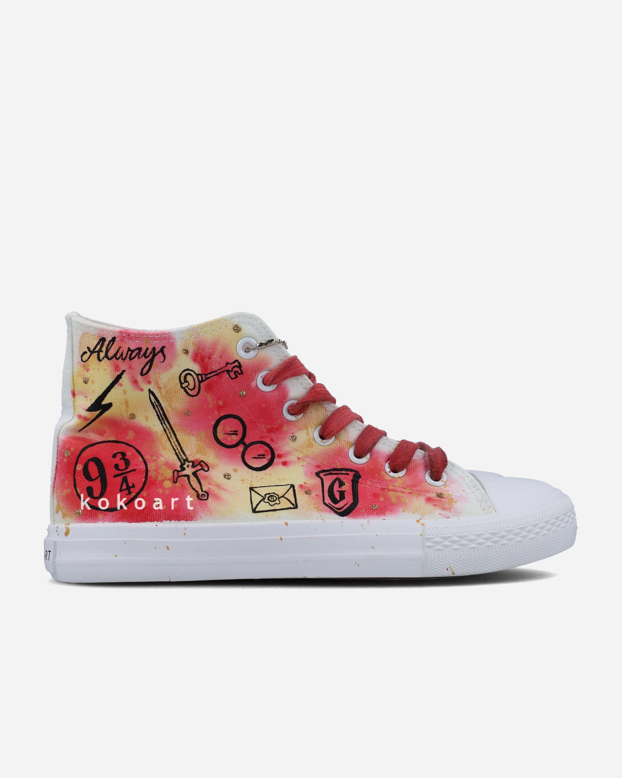 Wizard Doodles Hand Painted Shoes