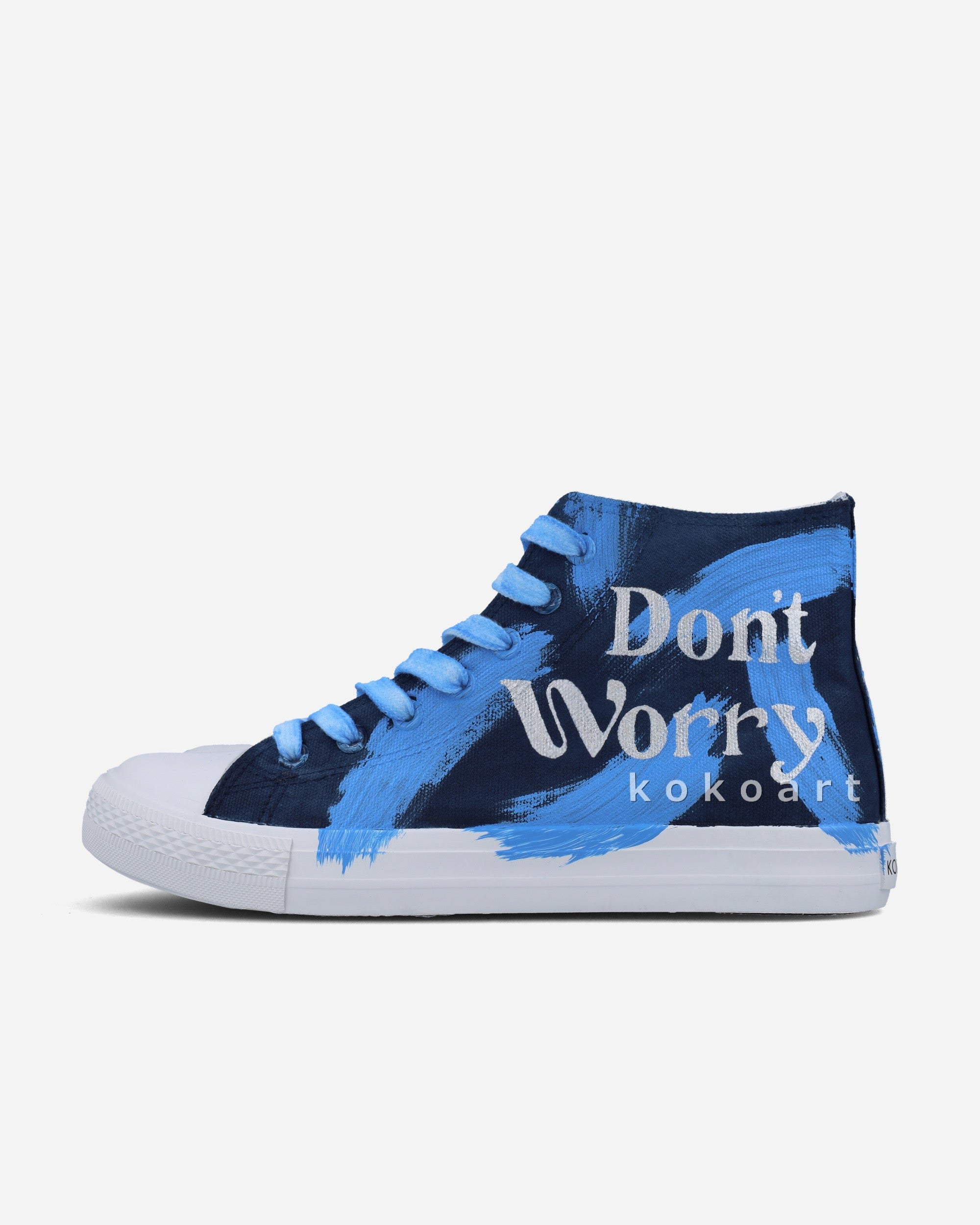 Don't Worry Be Happy Hand Painted Shoes