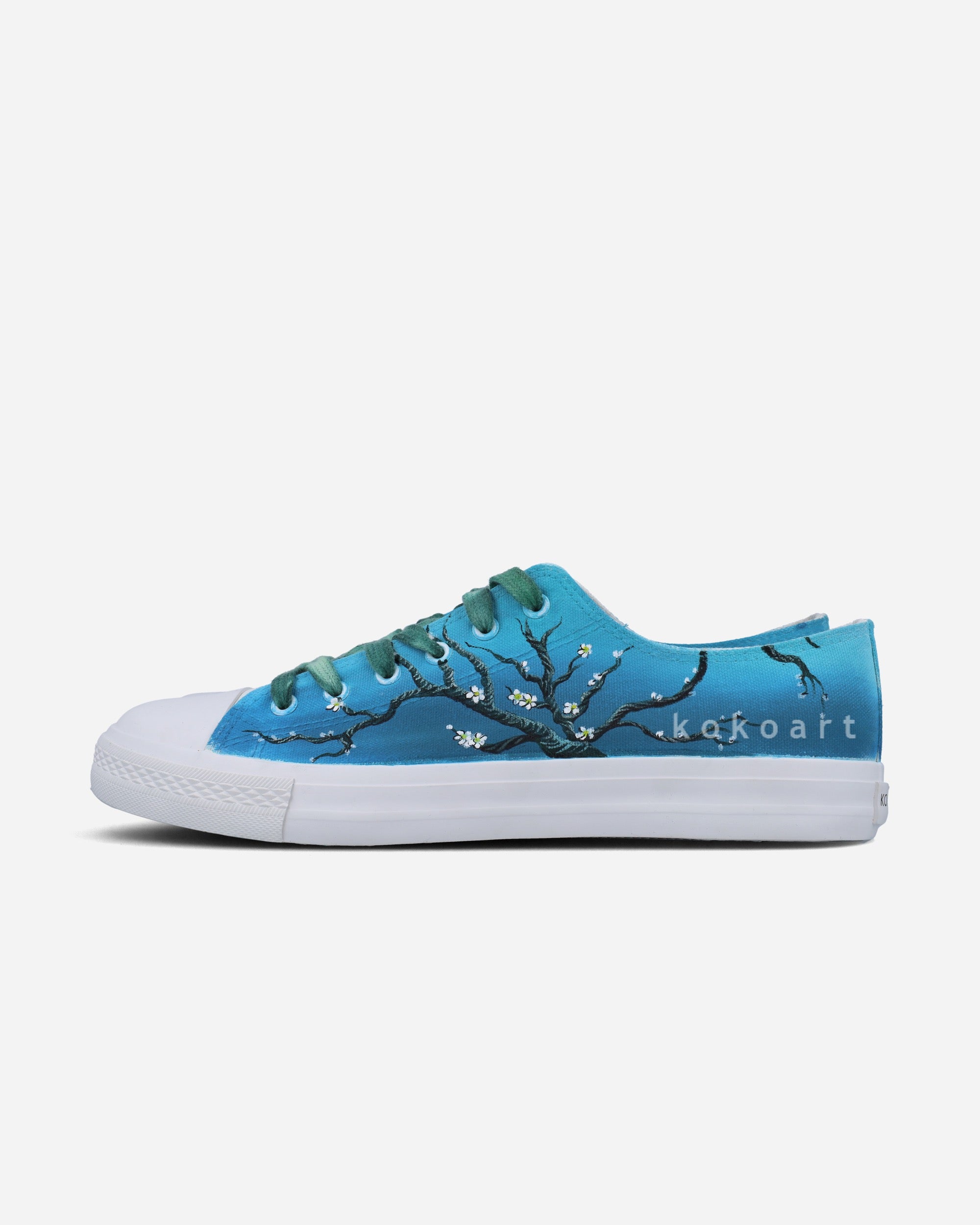 Almond Blossom Hand Painted Shoes
