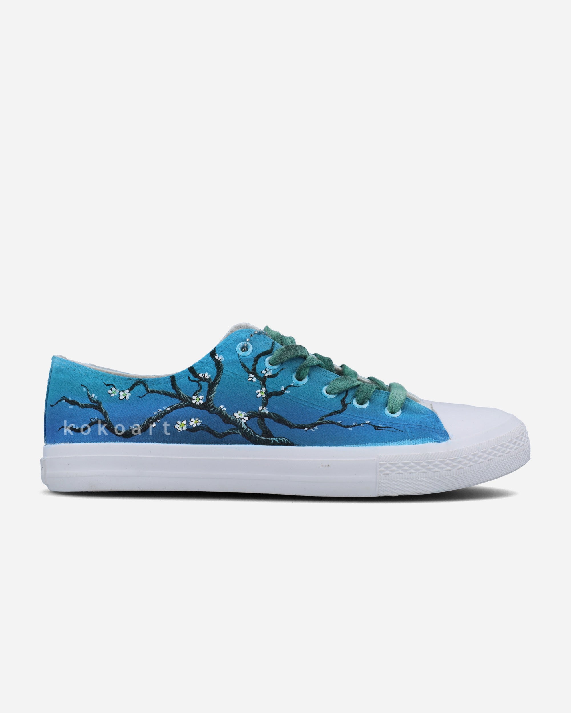 Almond Blossom Hand Painted Shoes