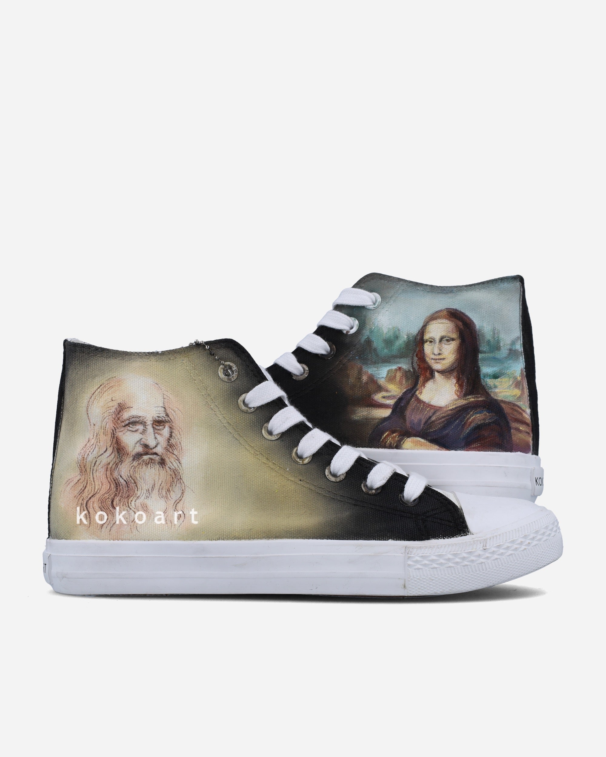 Leonardo da Vinci Hand Painted Shoes