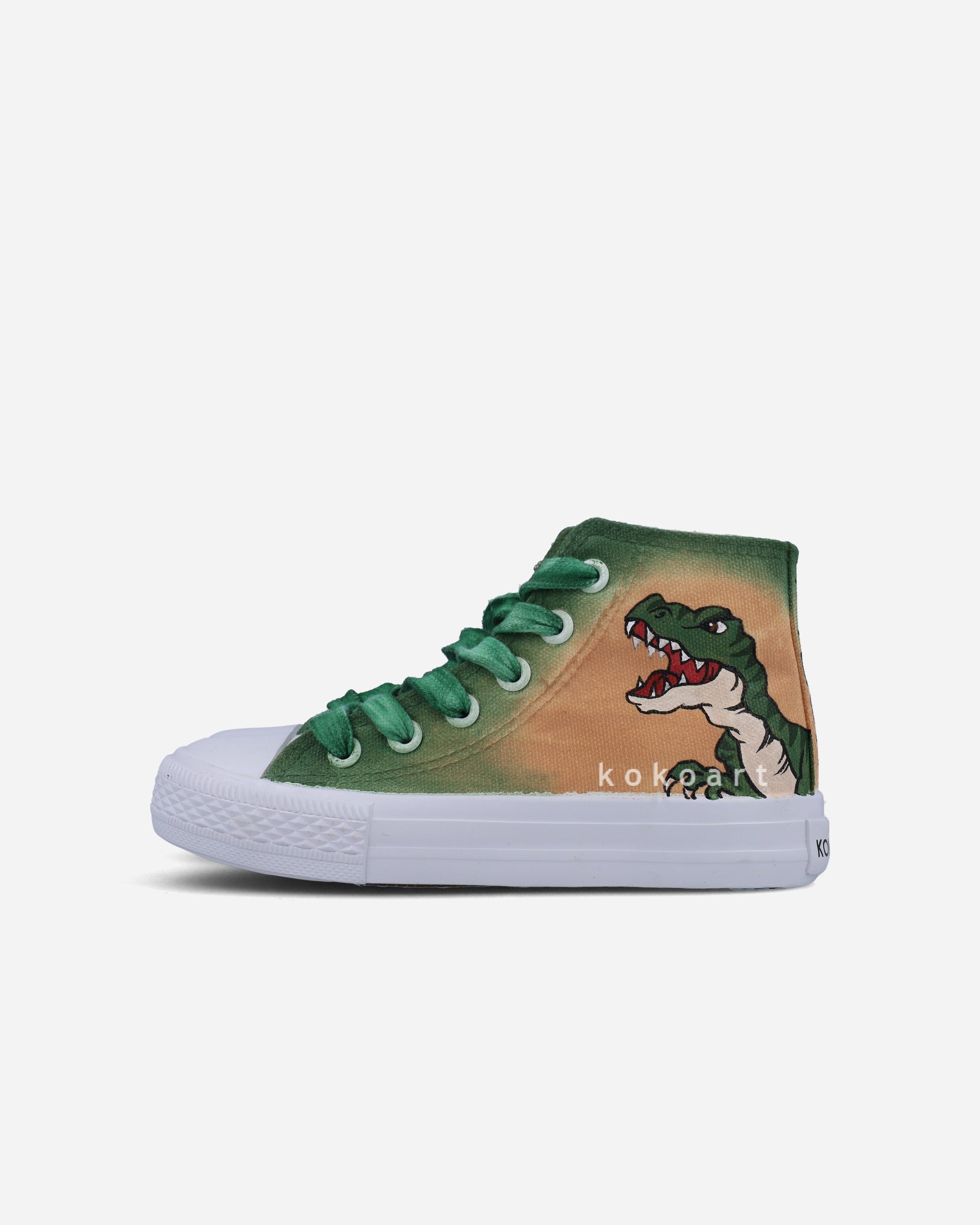 Dinosaur Hand Painted Shoes