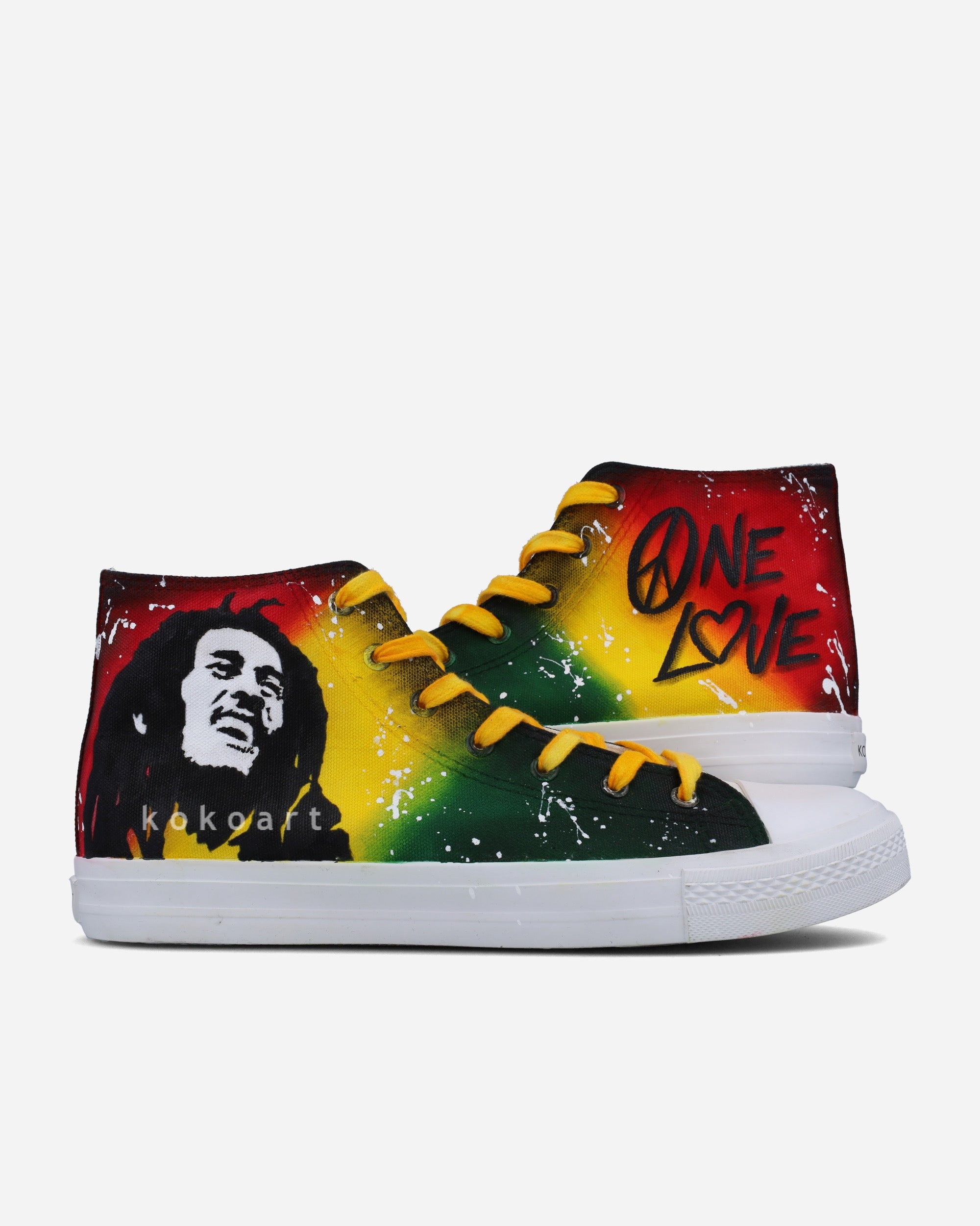 One Love Hand Painted Shoes