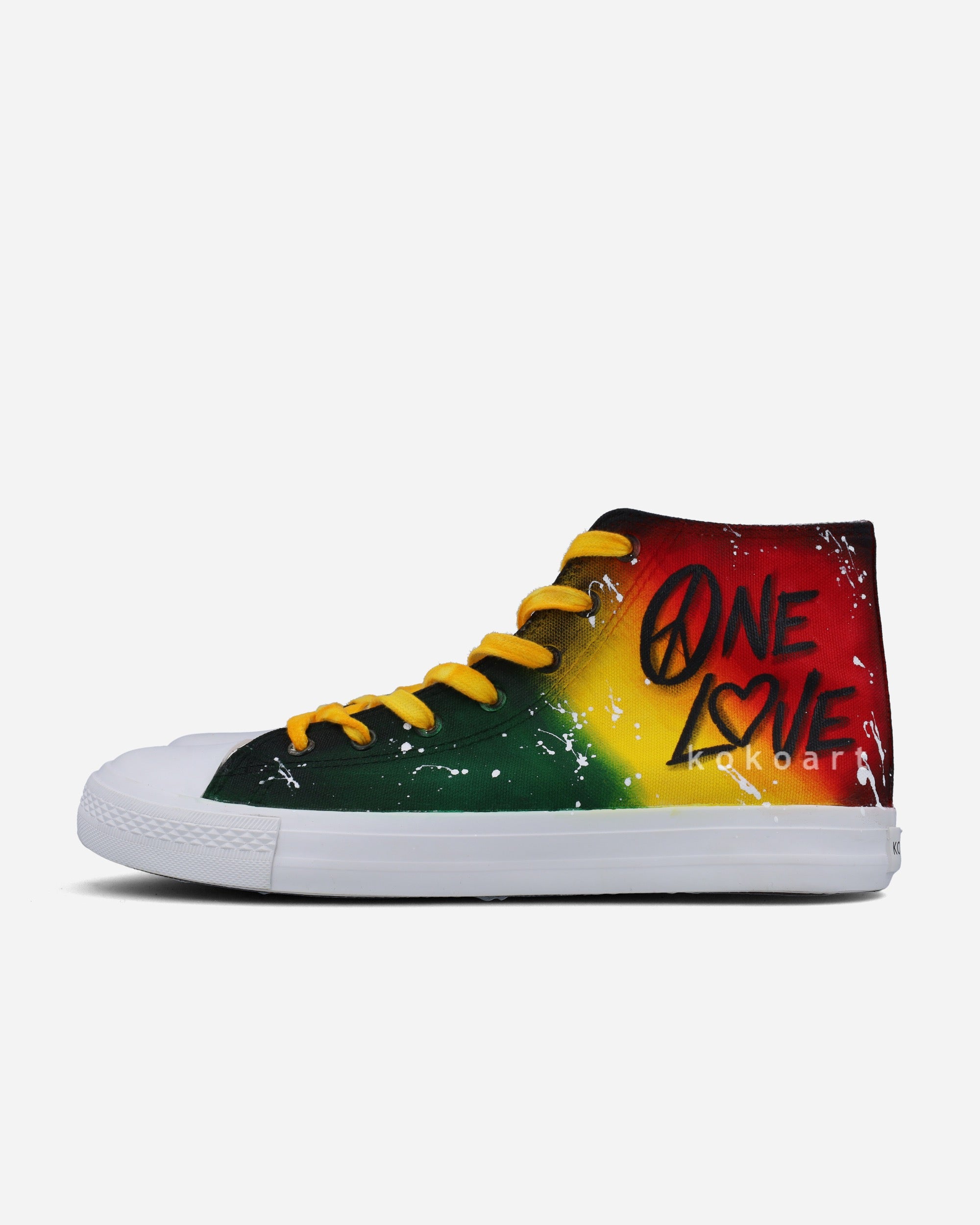 One Love Hand Painted Shoes