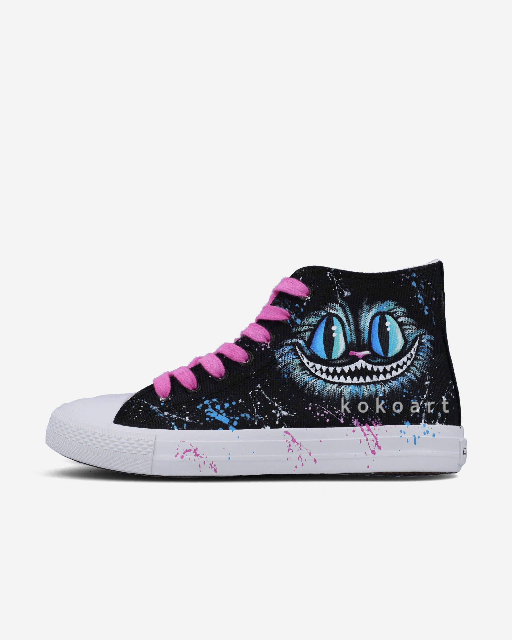 Mad Cat Hand Painted Shoes