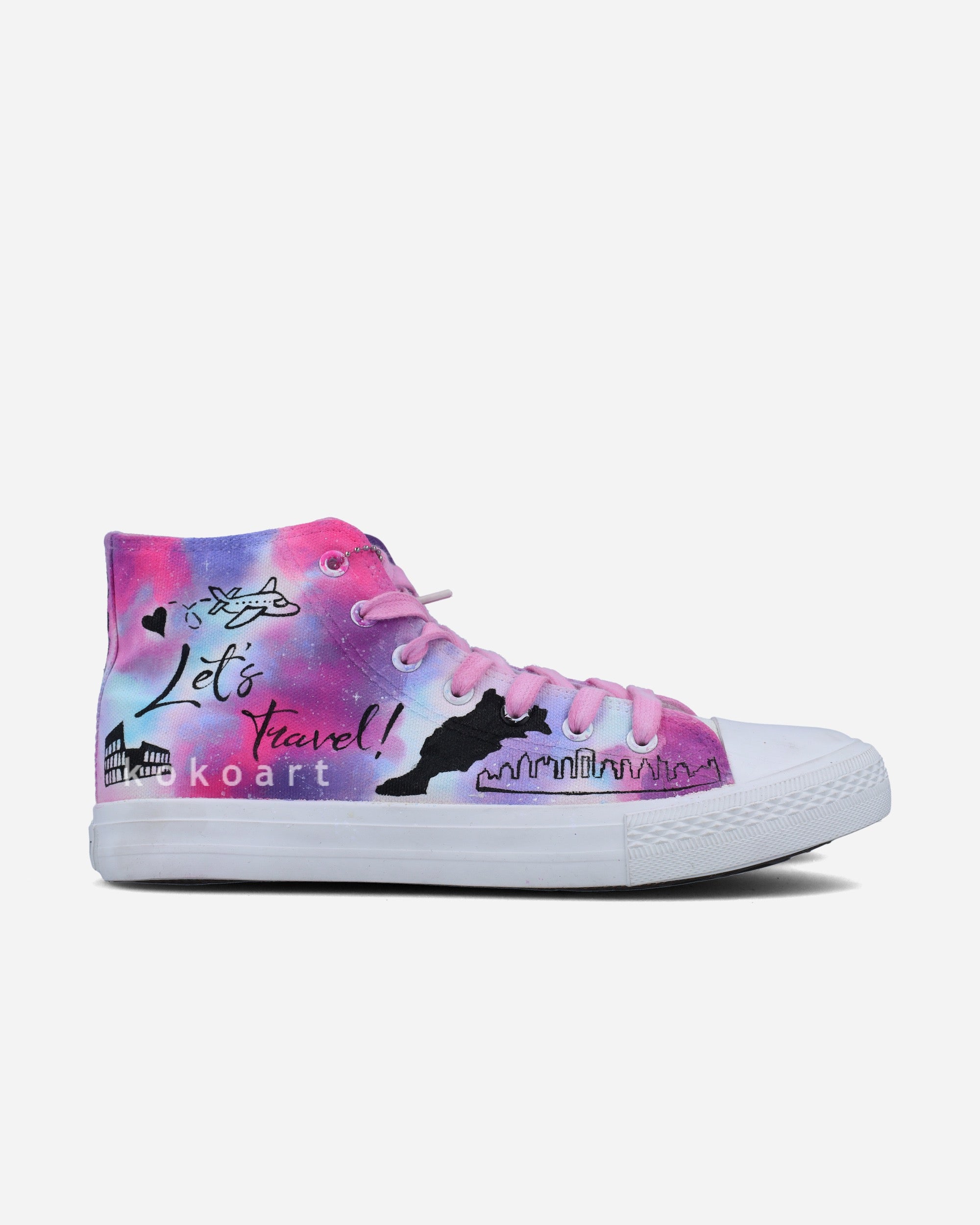 Customisable Travel Destinations Hand Painted Shoes