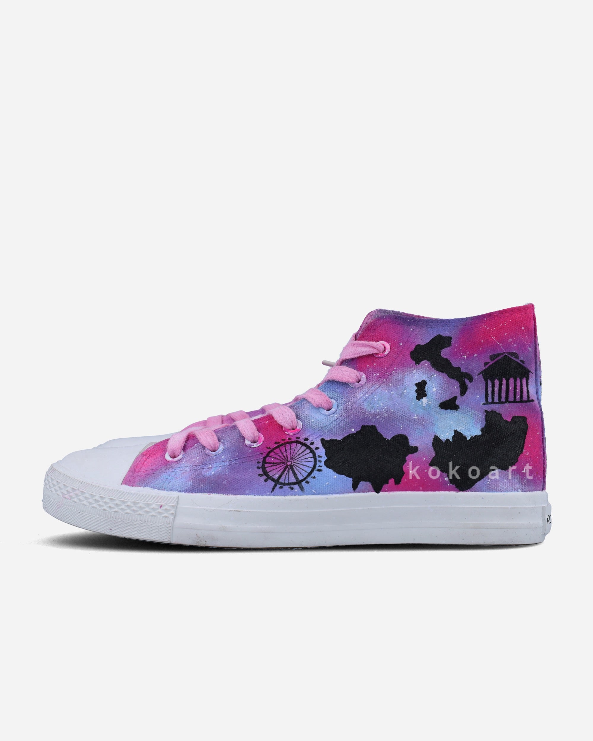 Customisable Travel Destinations Hand Painted Shoes
