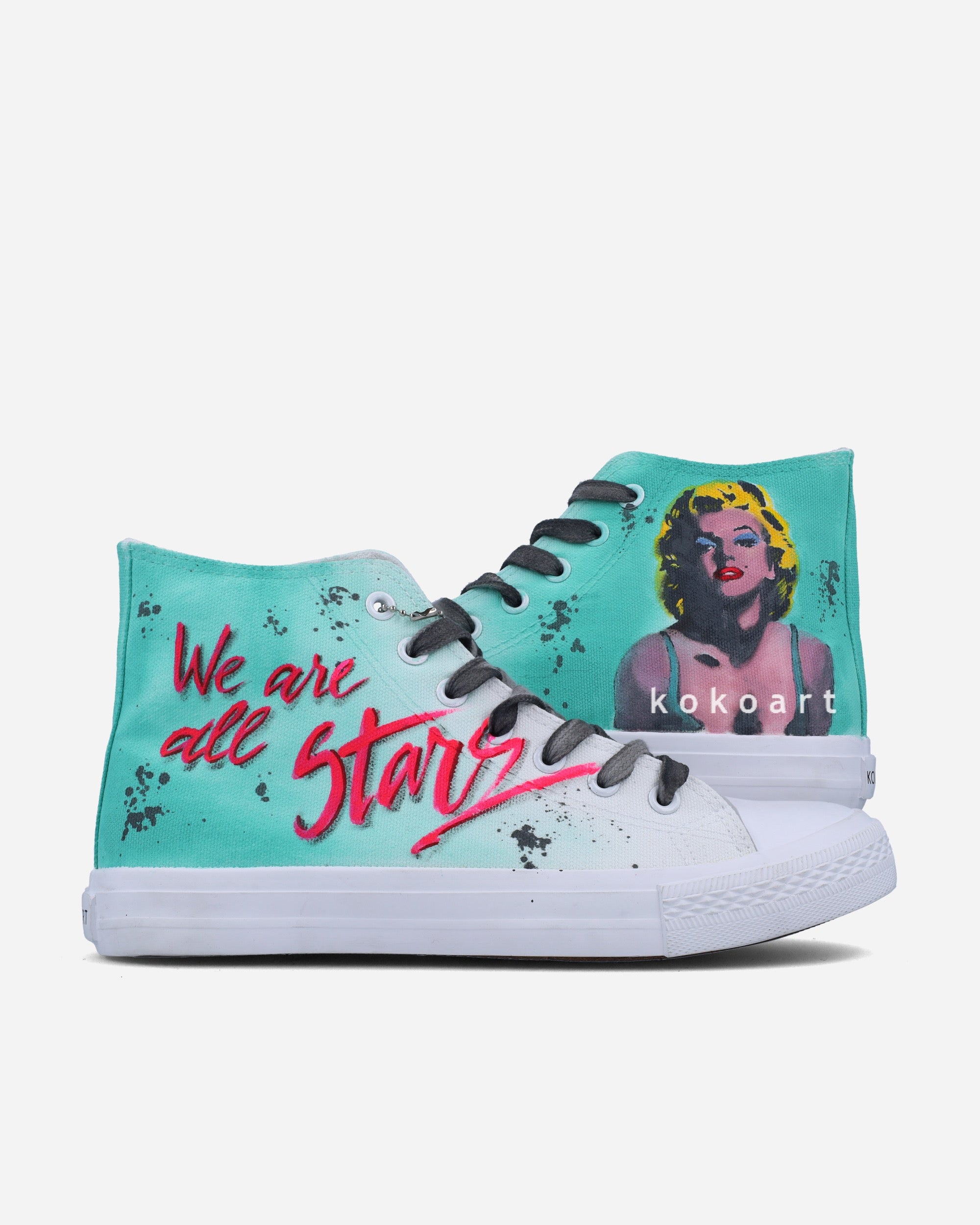 We are all Stars Pop Art Hand Painted Shoes