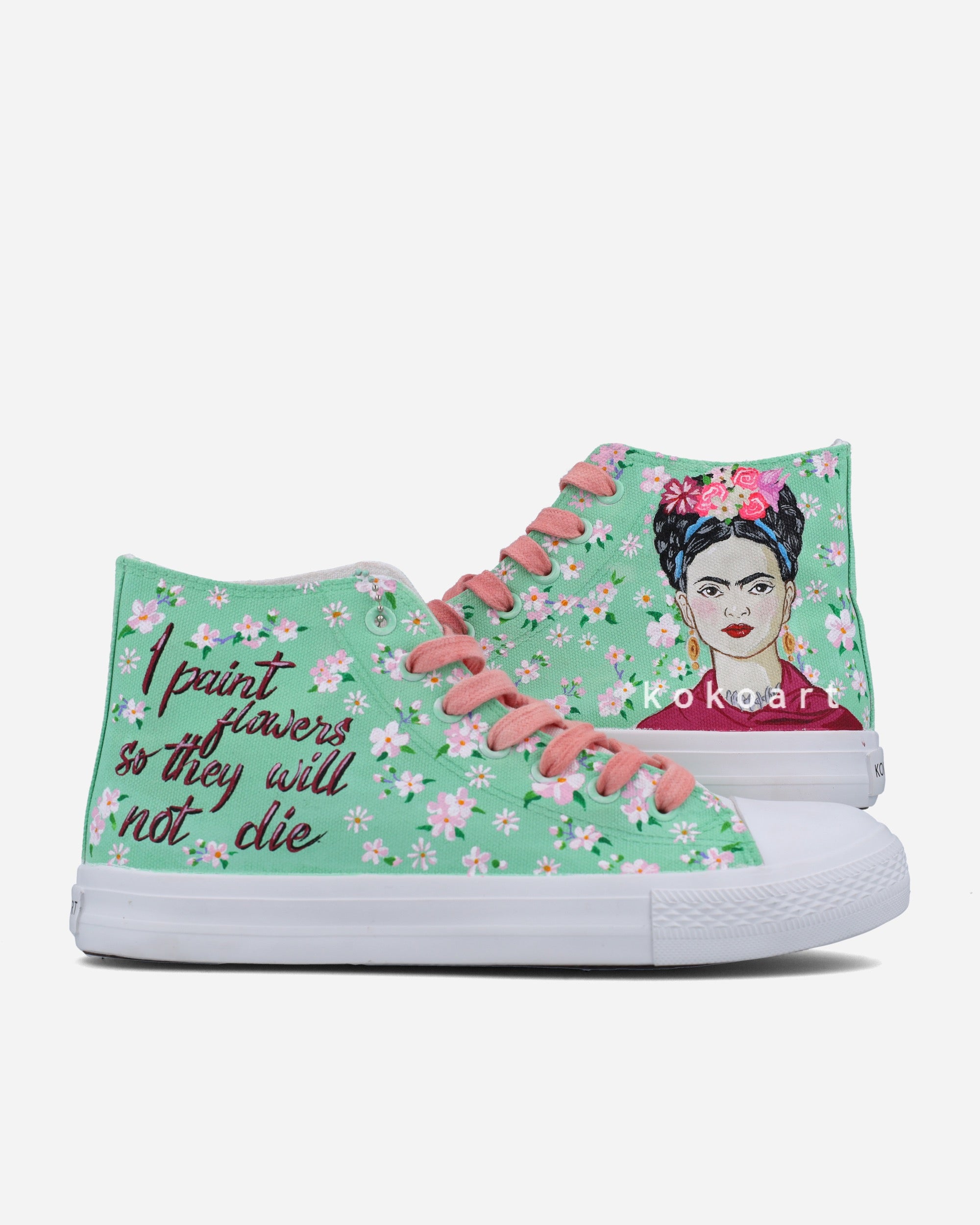 Frida Kahlo Hand Painted Shoes