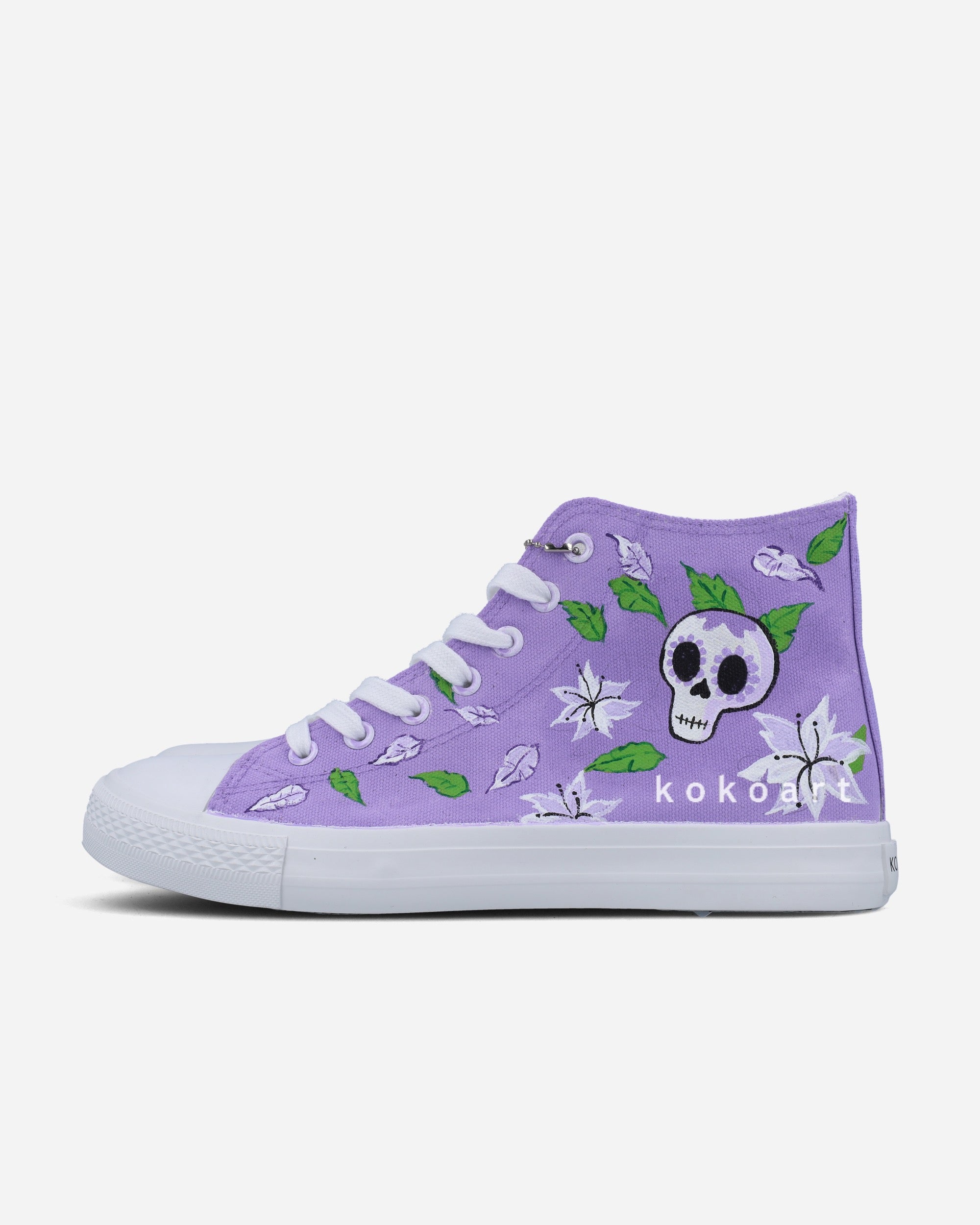 Frida Kahlo Lilac Te Amo Mexico Hand Painted Shoes