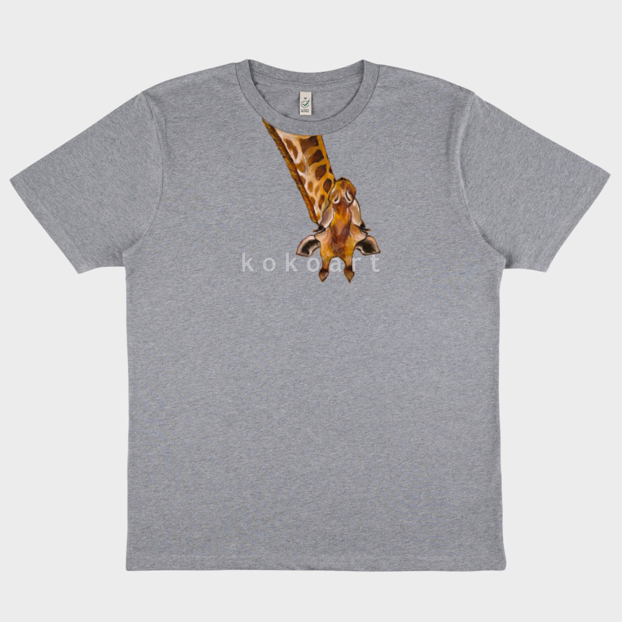 Giraffe - Hand painted Organic Cotton Clothing