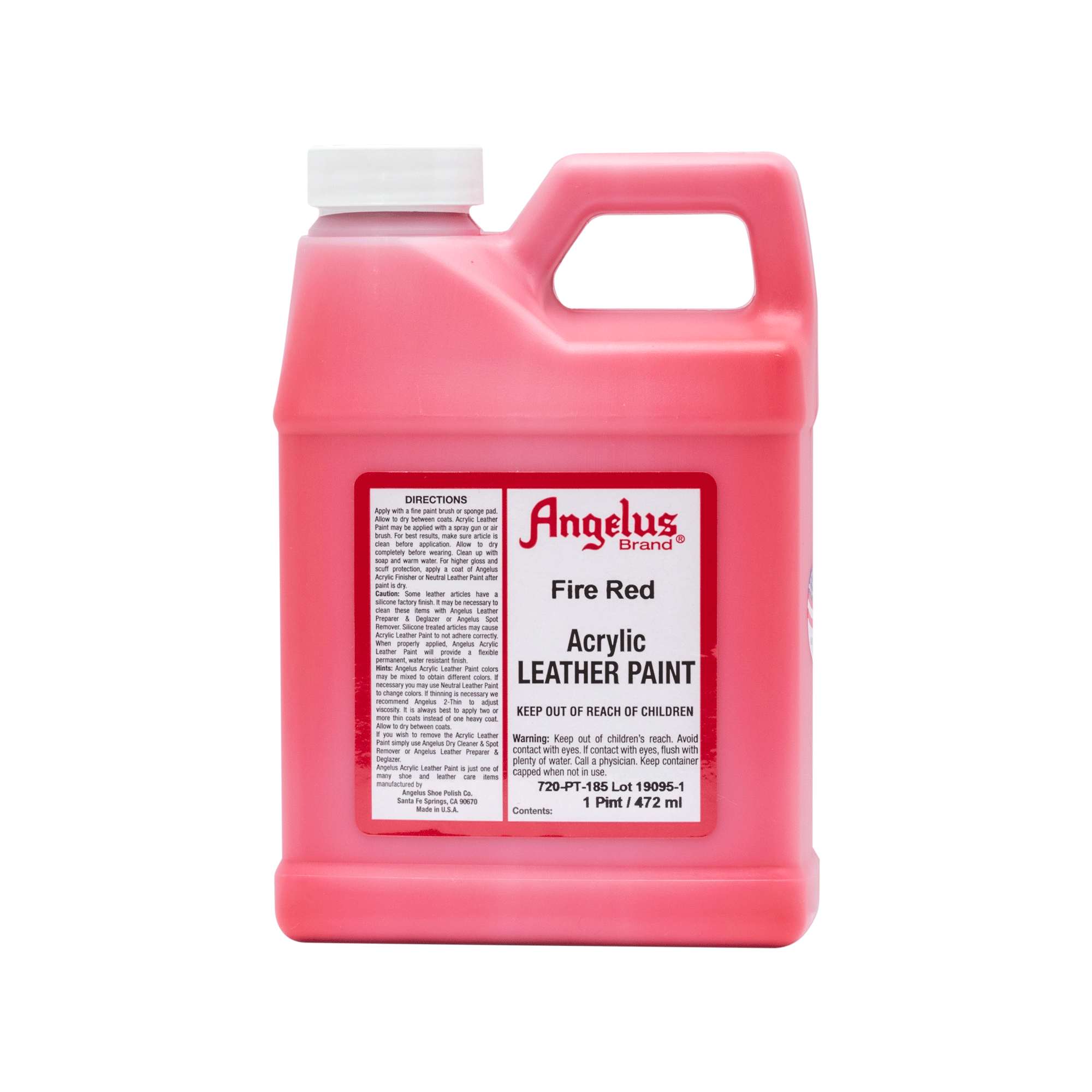 Angelus Fire Red Leather Paint 059