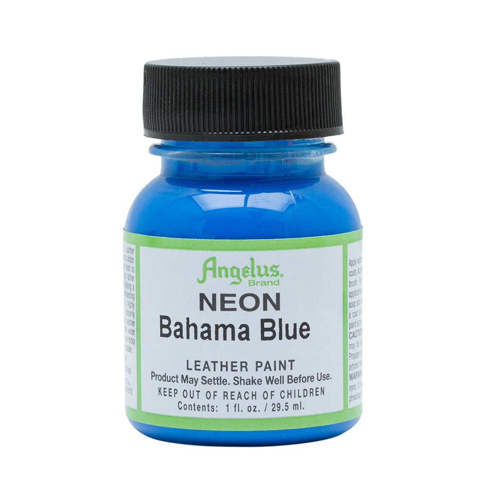 Angelus Neon Bahama Blue Leather Paint 094