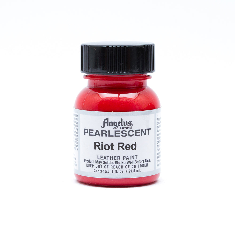 Angelus Pearlescent Leather Paint - Riot Red 101