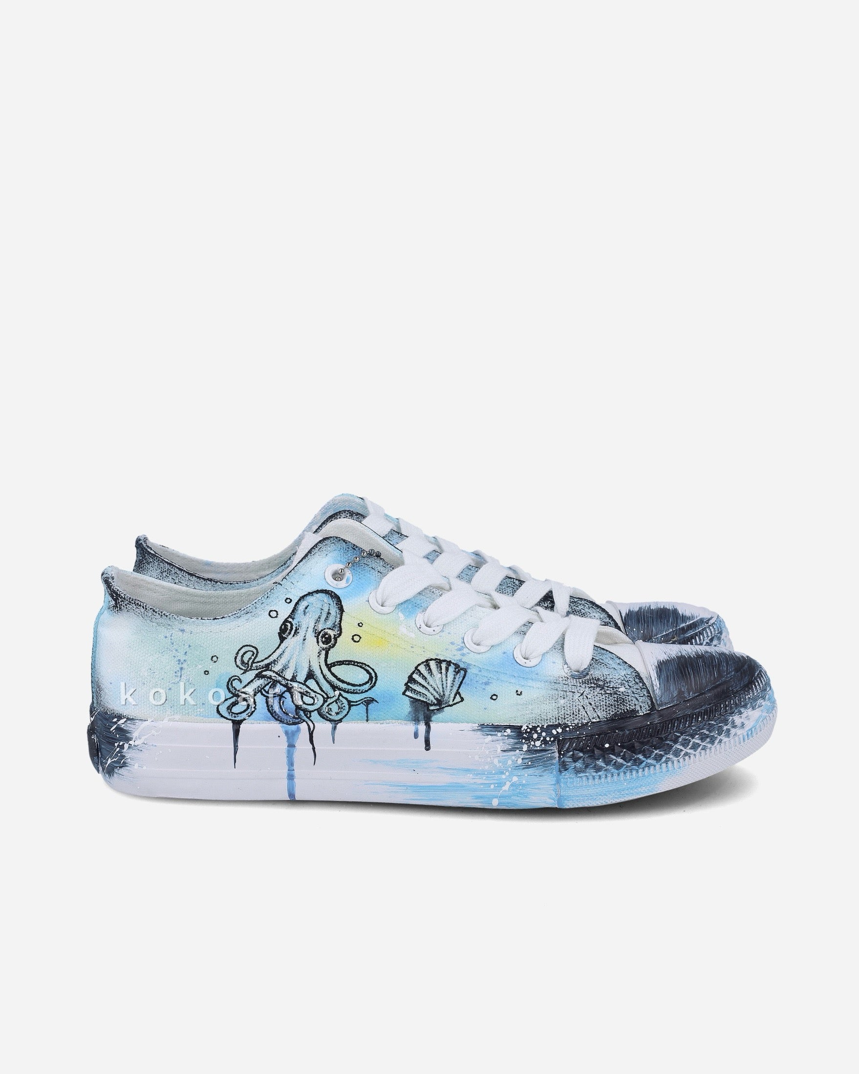 Marine Creatures Hand Painted Shoes