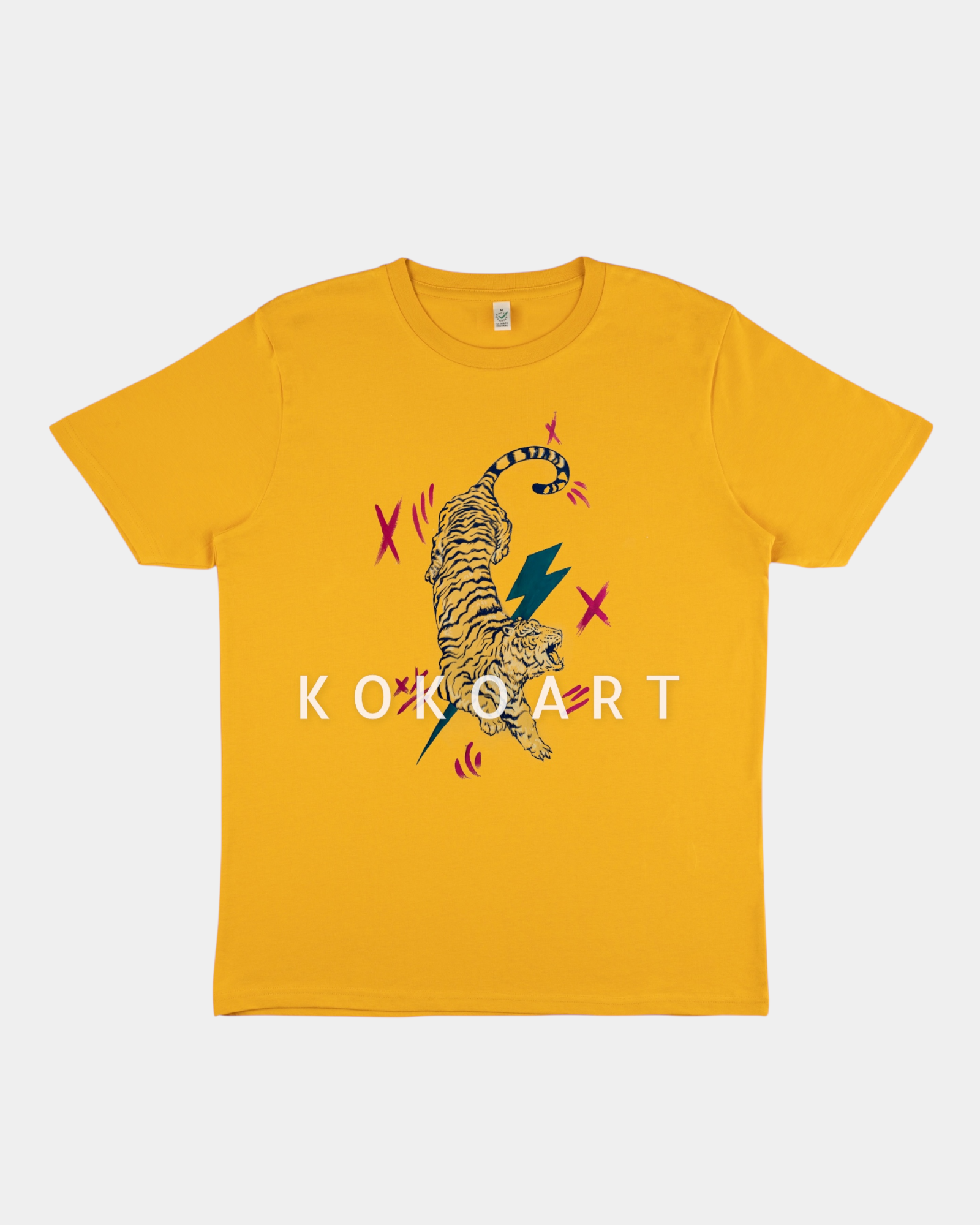 Tiger - Hand painted Organic Cotton Clothing