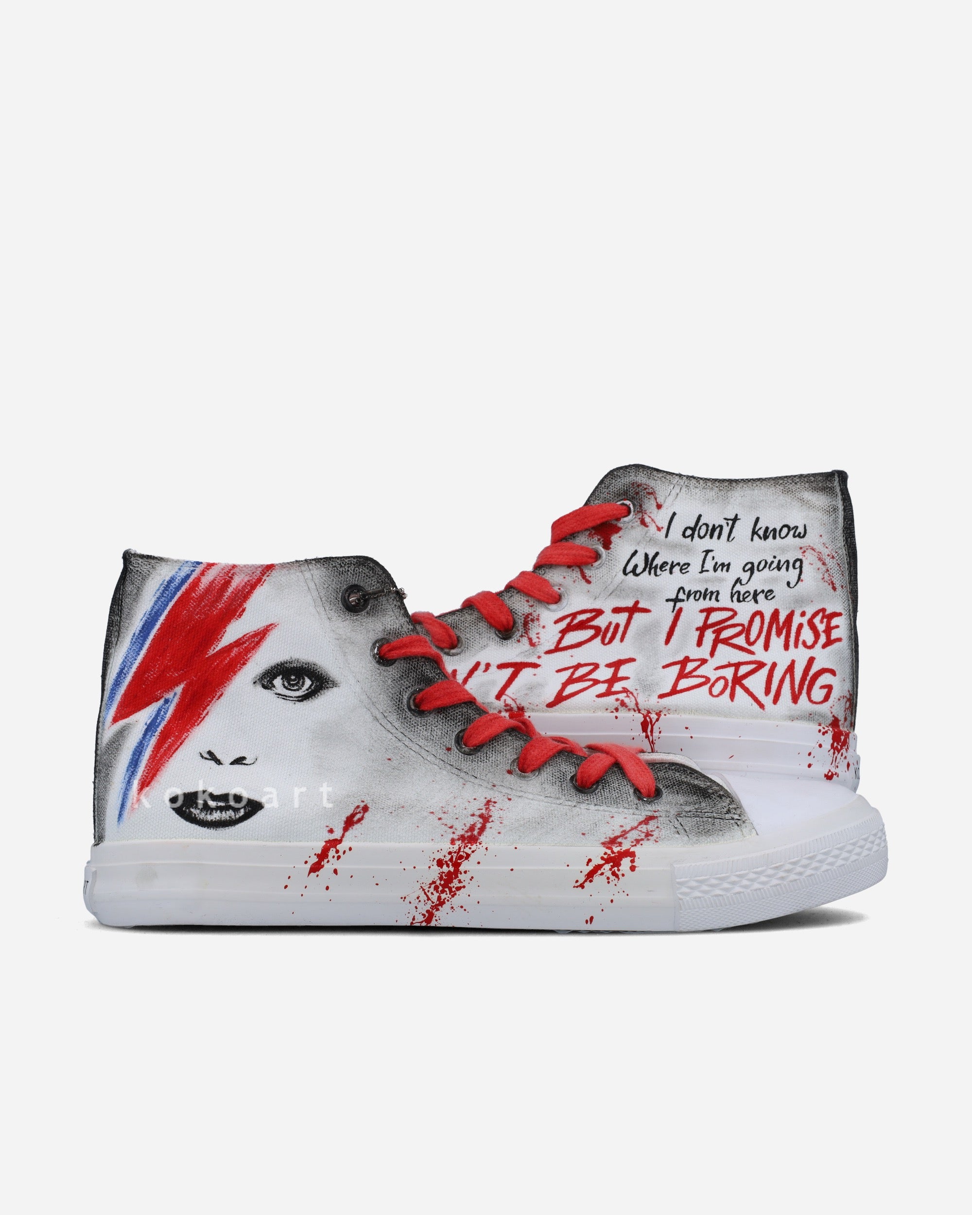 Music Lyrics Hand Painted Shoes