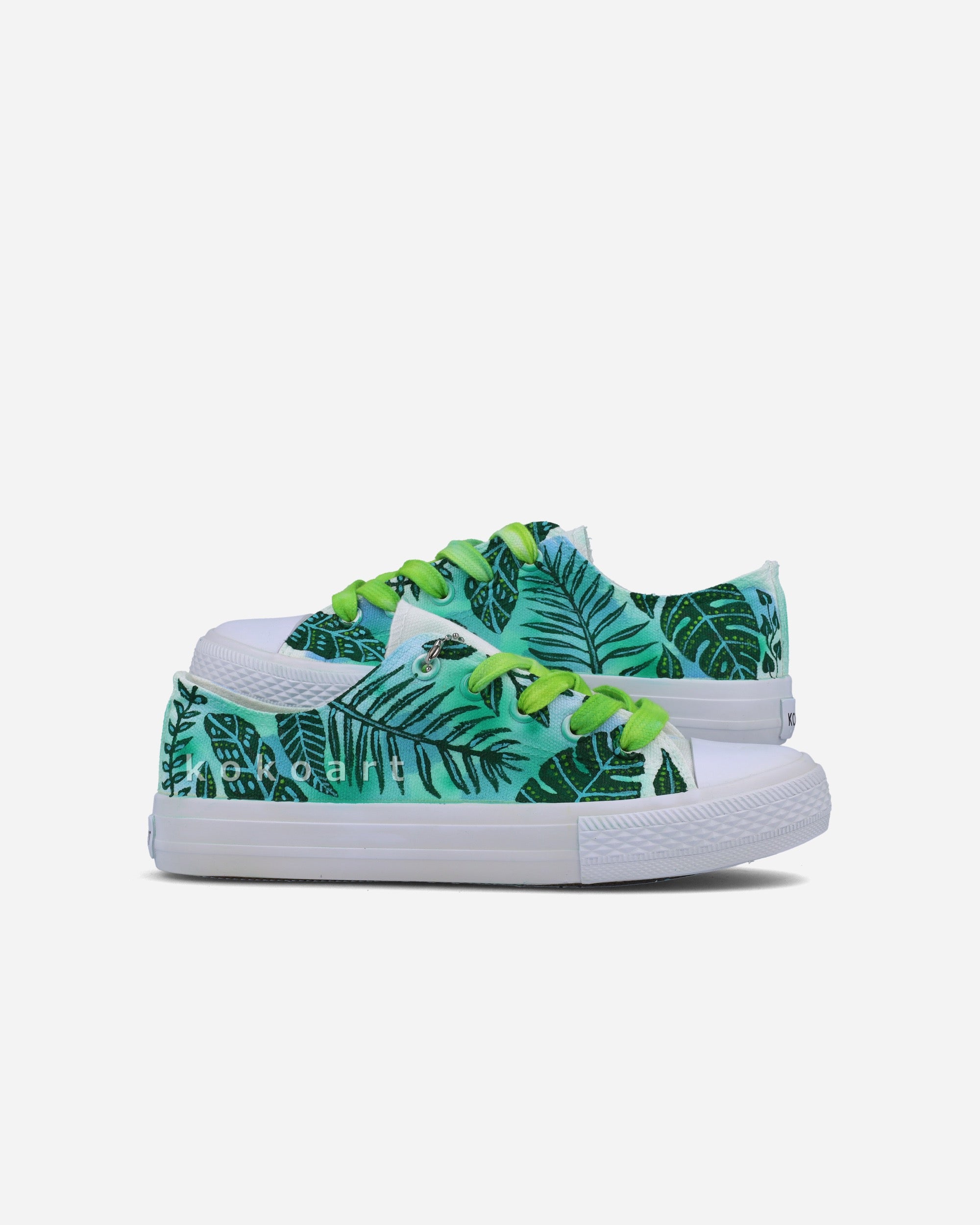 Forest Leaves Hand Painted Shoes