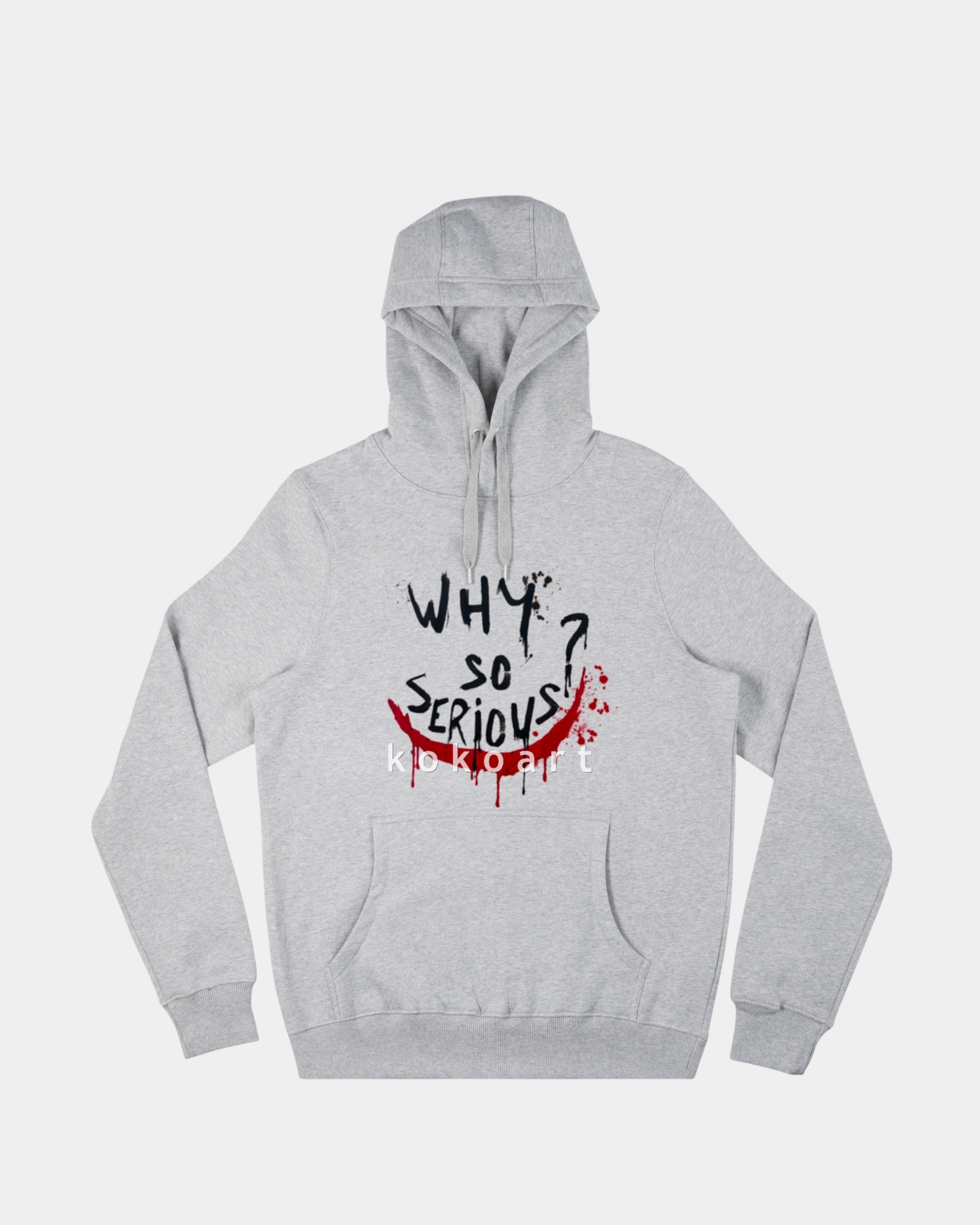 Why so Serious - Hand painted Organic Cotton Clothing