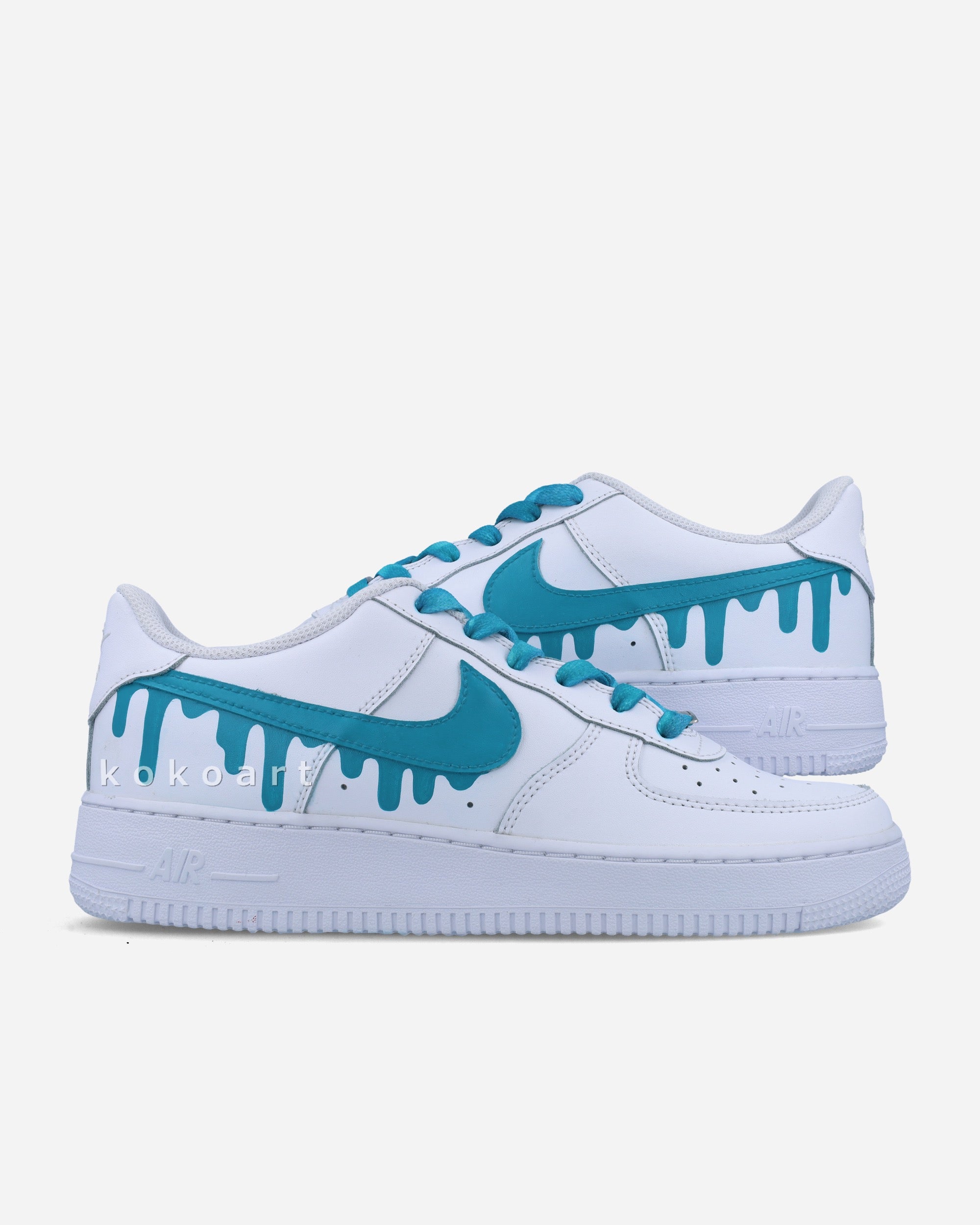 AF1 Turquoise Drip Tick