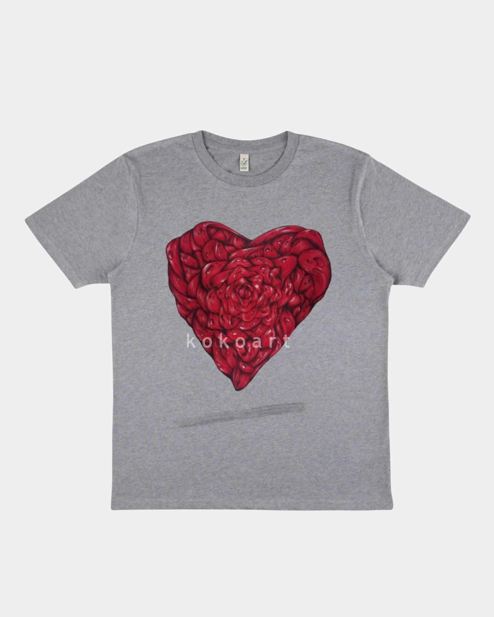 Heart - Hand painted Organic Cotton Clothing