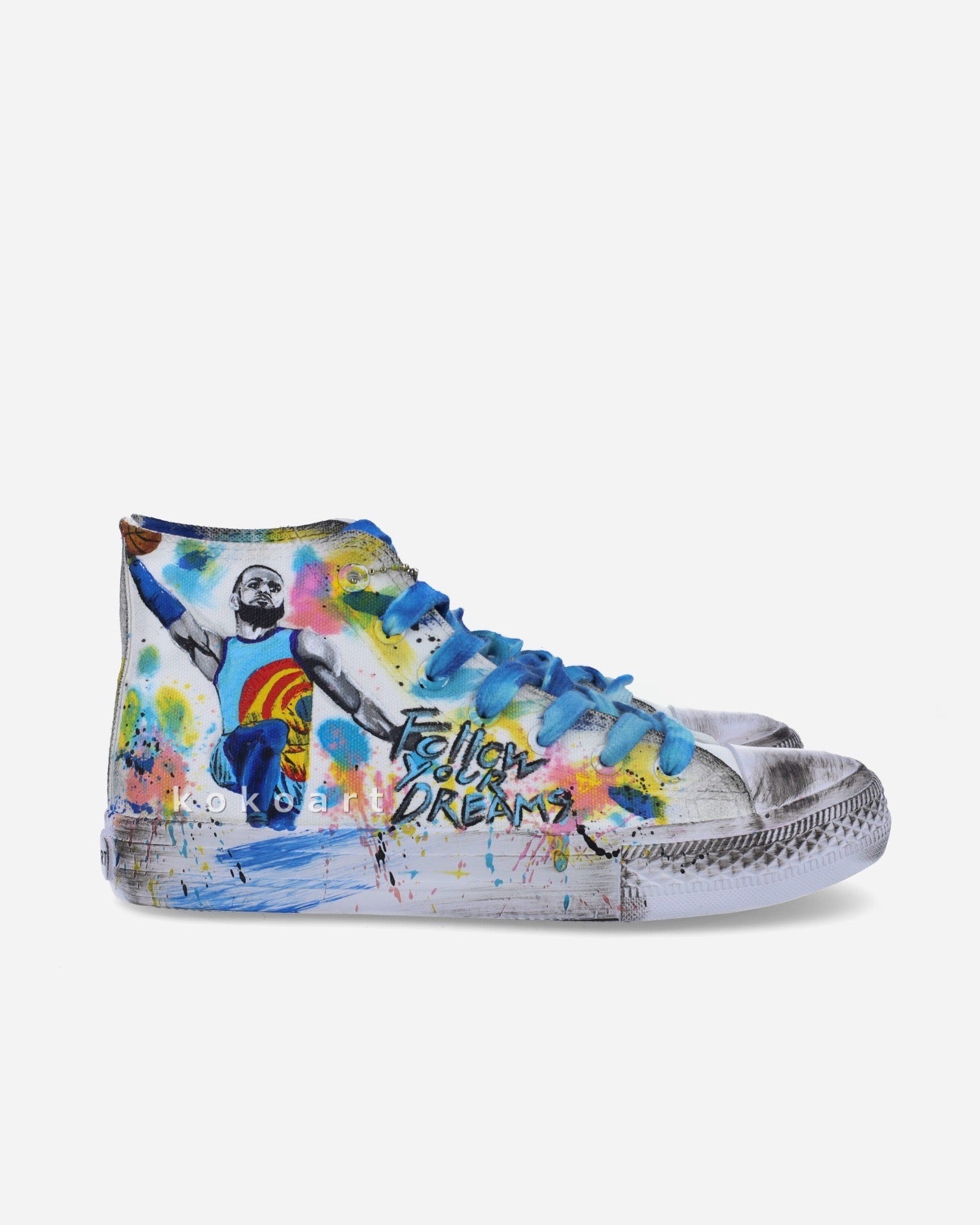 Basketball Hand Painted Shoes