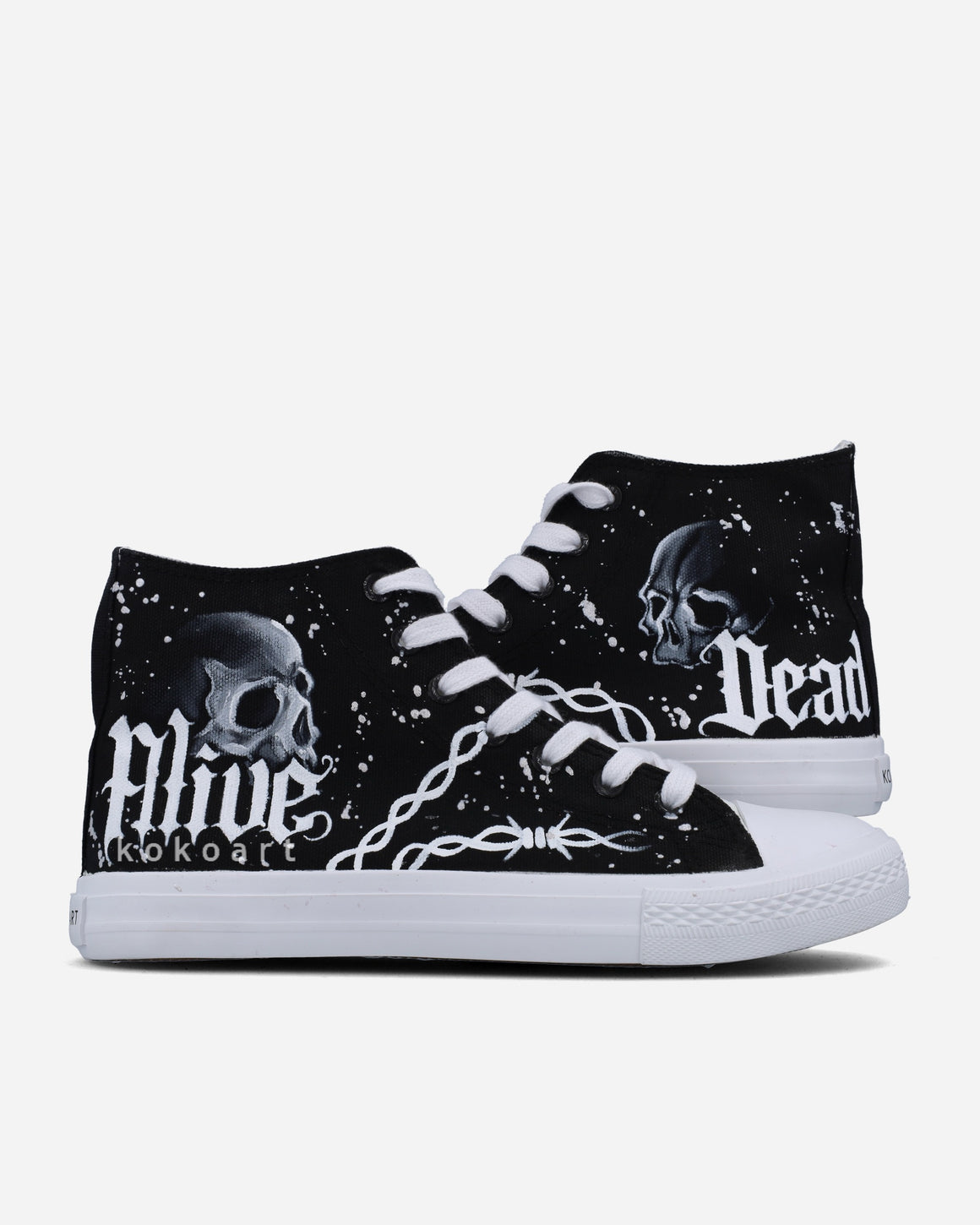 Dead Alive Hand Painted Shoes