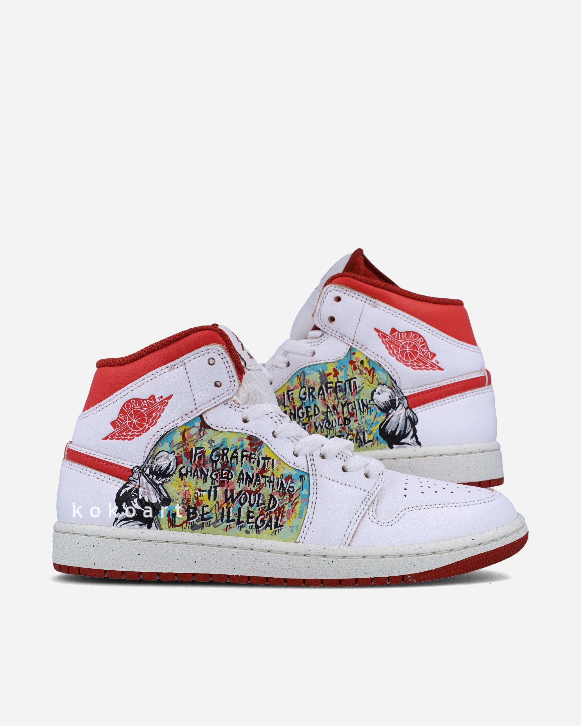 Air Jordan Unauthorised Sneakers Off White Sepatu Air Jordan Ori