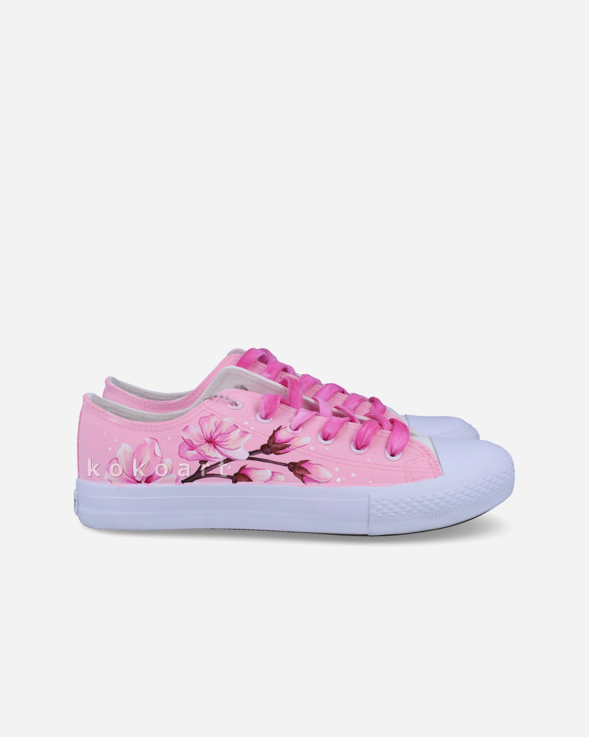 Butterfly Pink Hand Painted Shoes