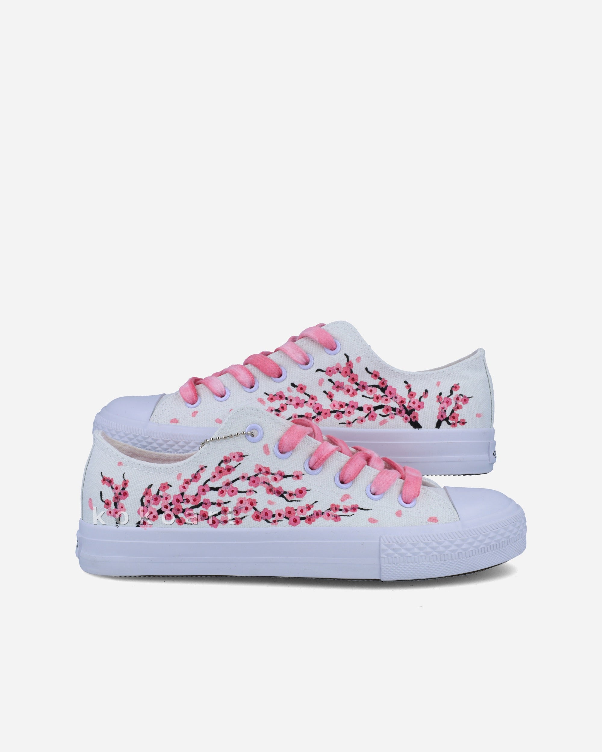 Cherry Blossom Hand Painted Shoes - KOKO ART