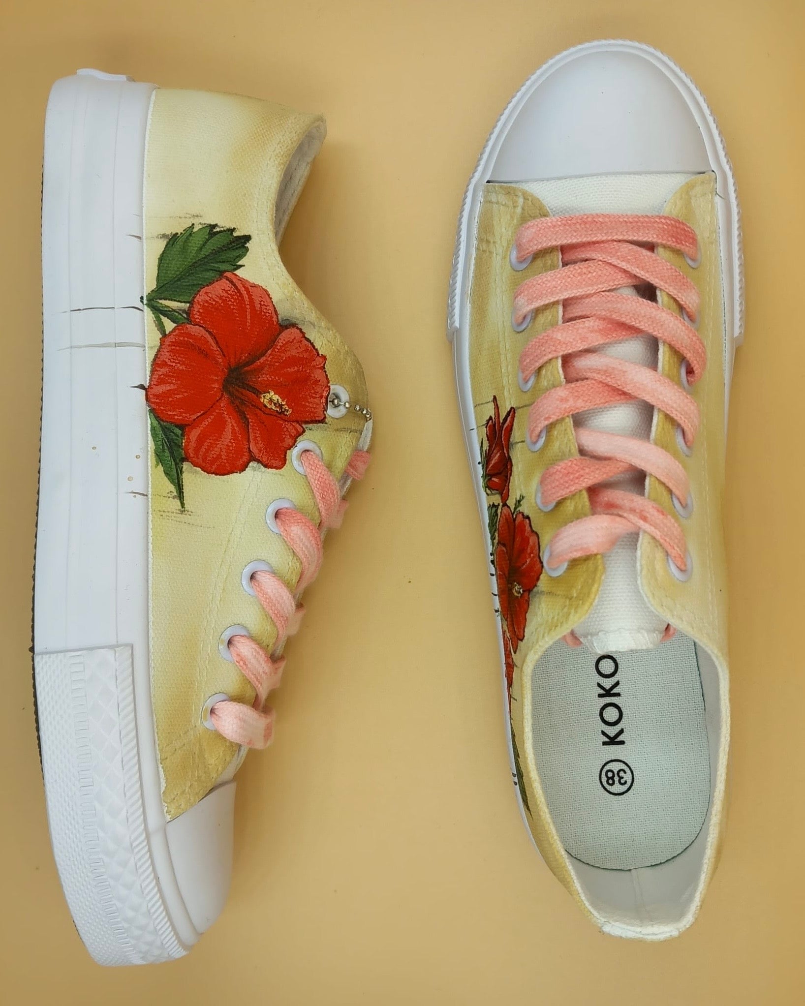 Flowers Hand Painted Shoes