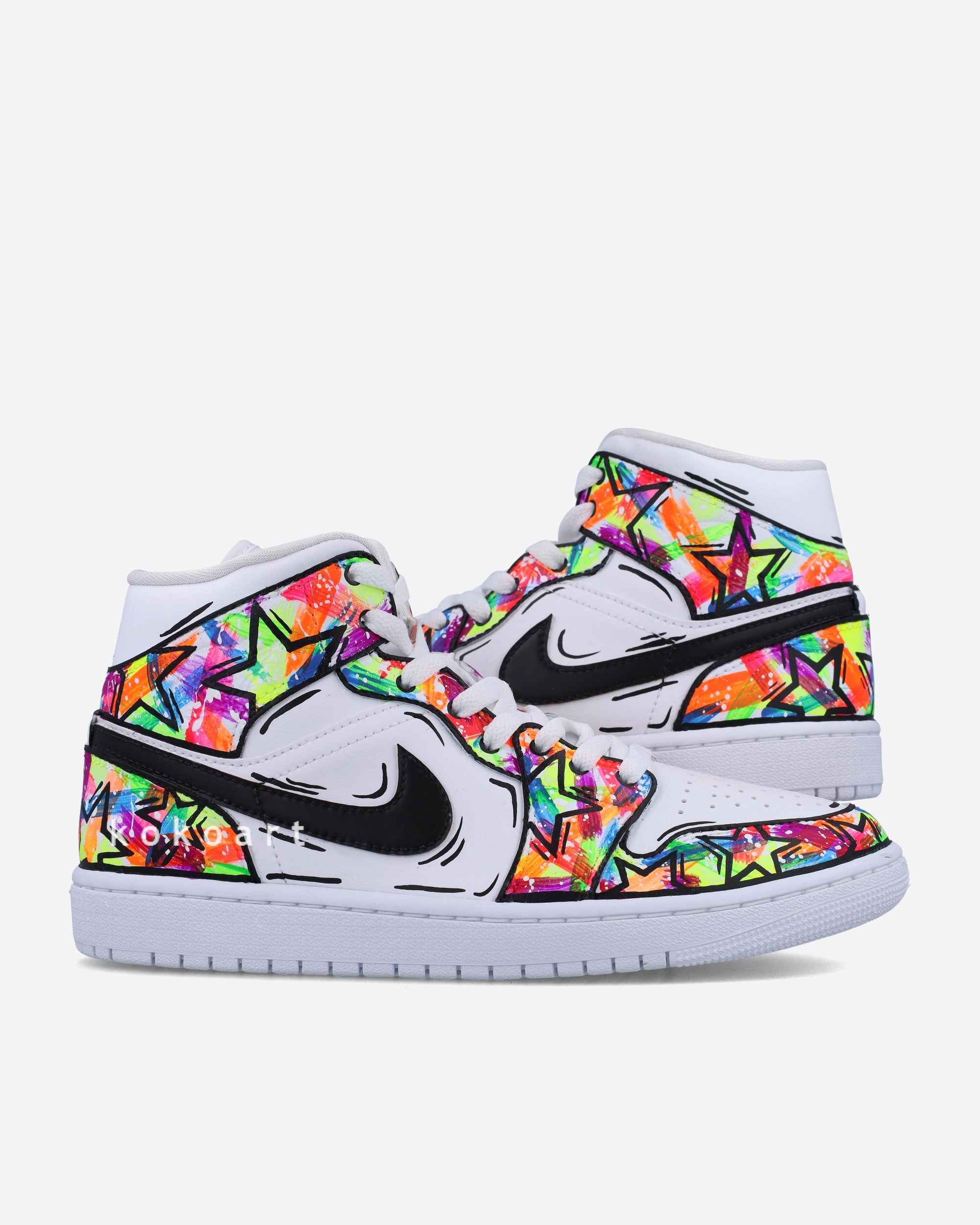 Purple Nike Jordan Retro Custom Painted Jordans Air Jordan Hand