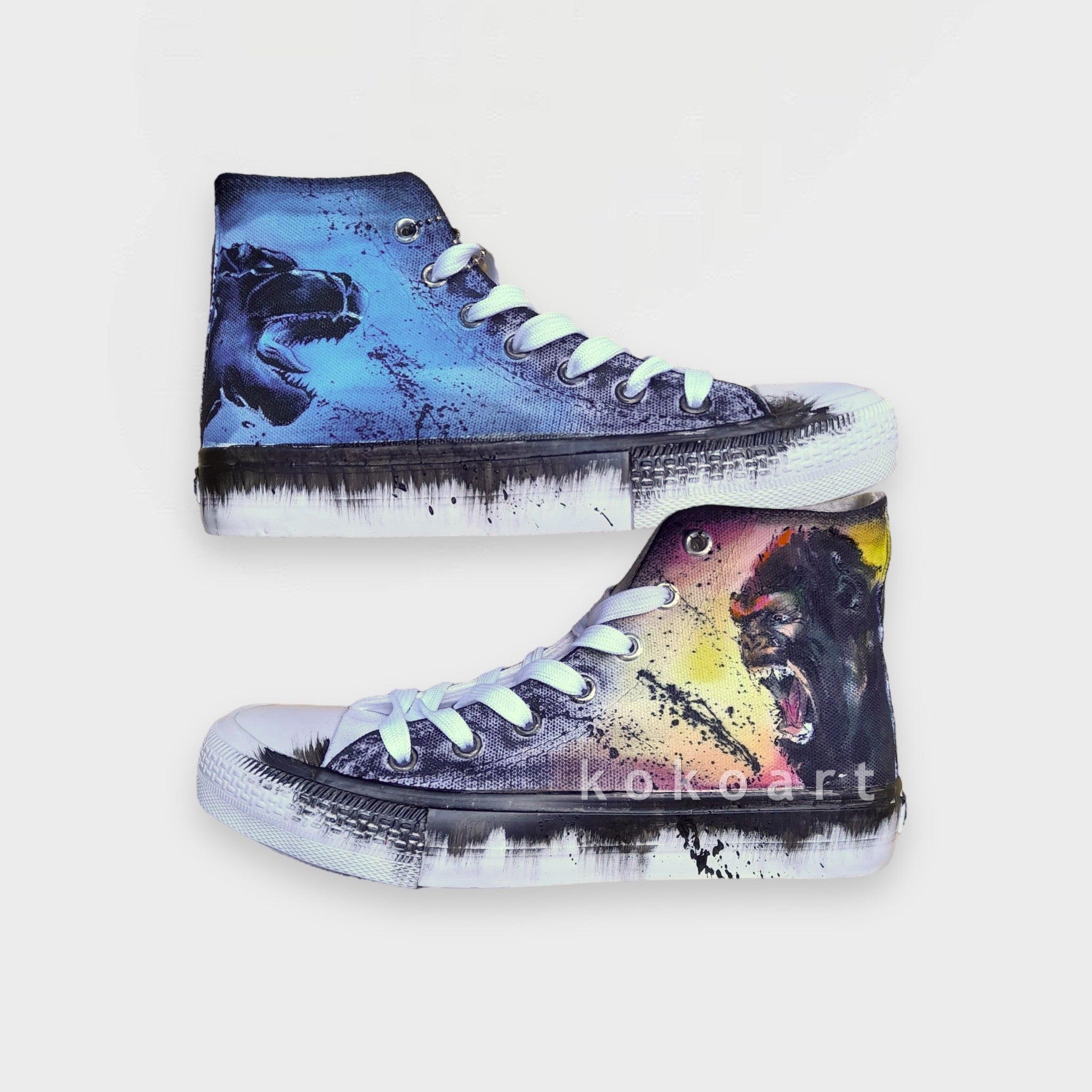 Animals Hand Painted Shoes
