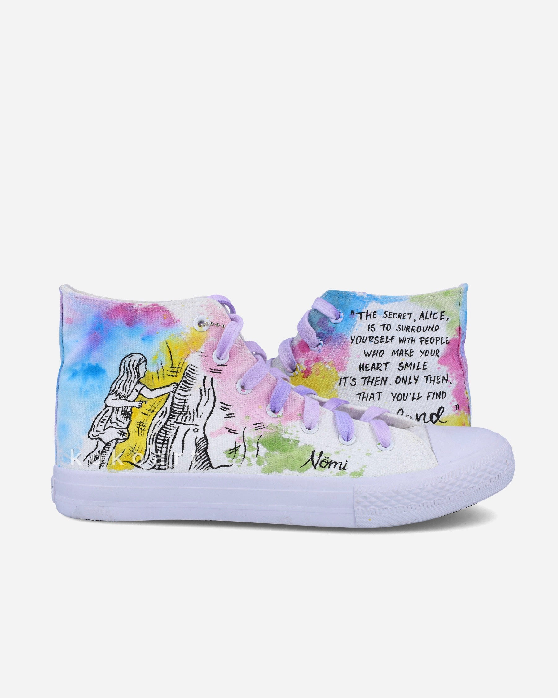 Alice in Wonderland Hand Painted Shoes
